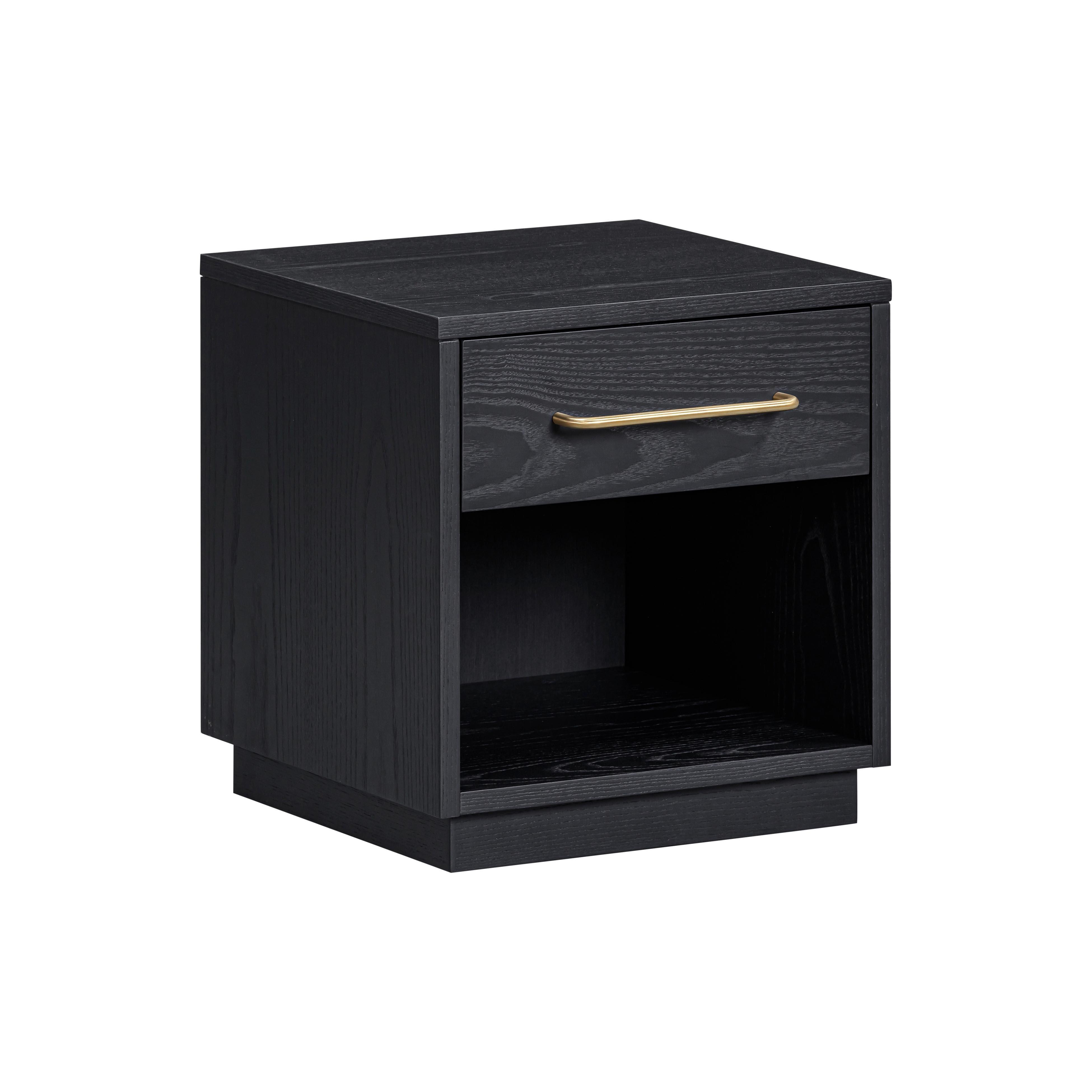 Tov Furniture Marlow 18" Nightstand, Black, large
