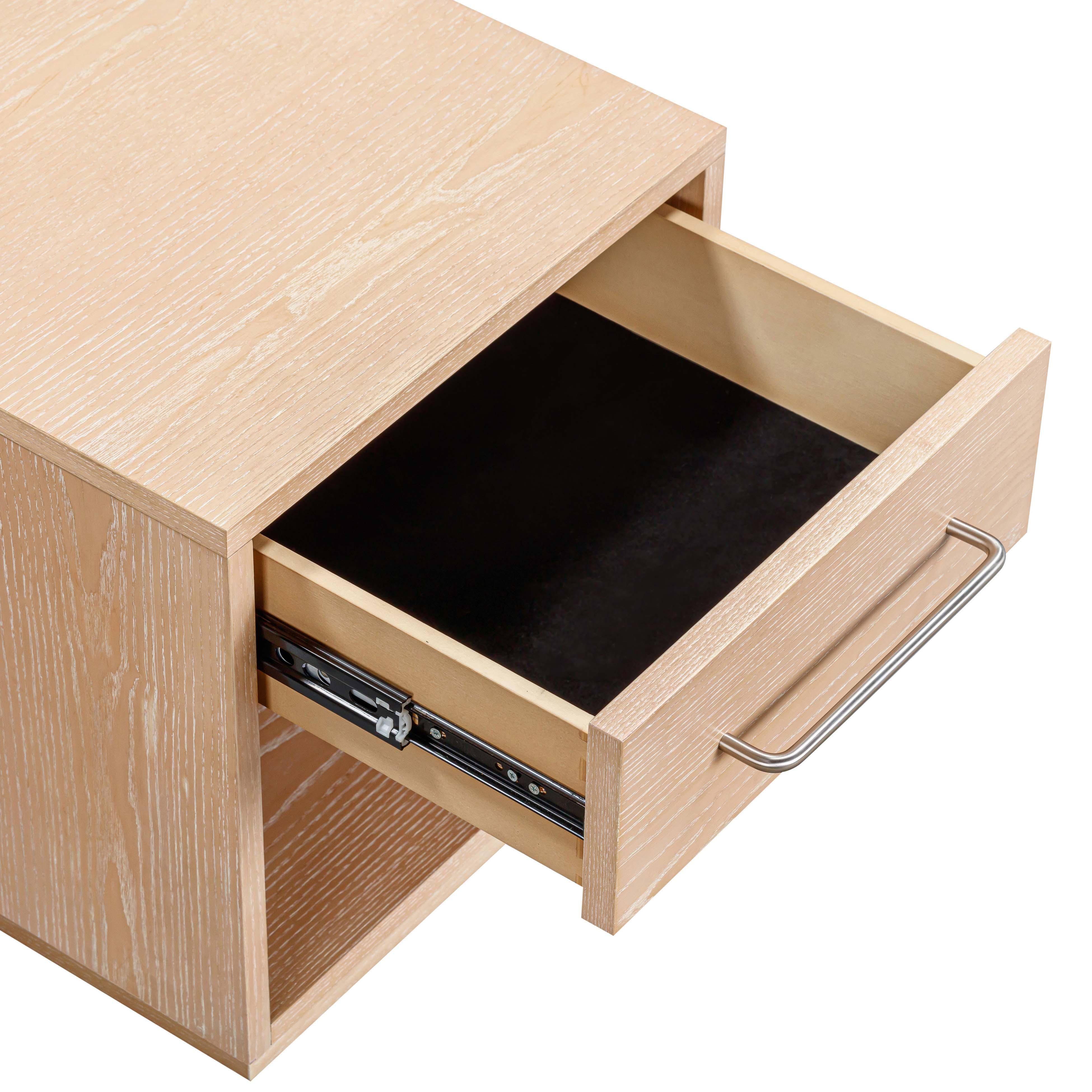 Tov Furniture Marlow 18" Nightstand, Natural, large