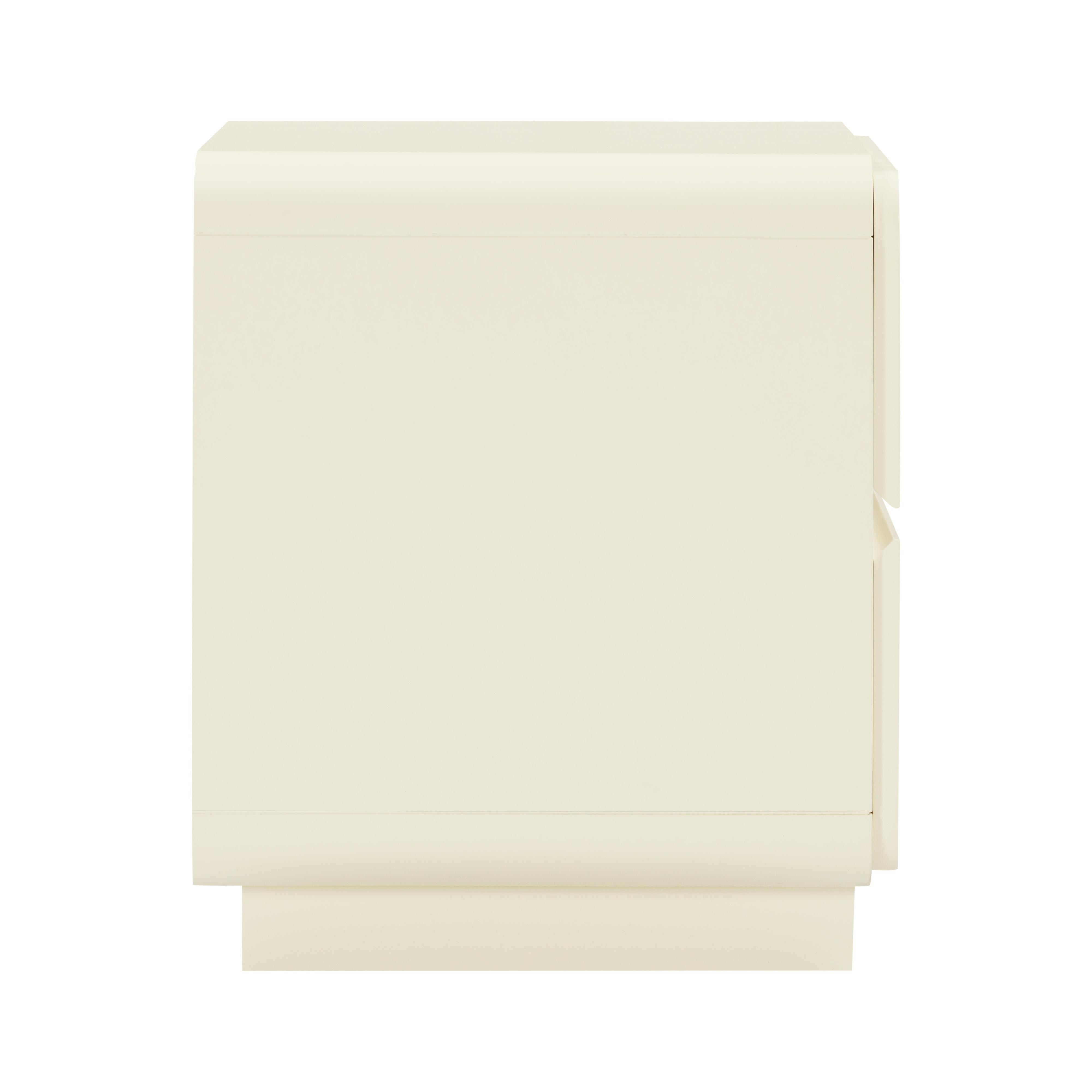 Tov Funriture Sagura 22" Nightstand, Cream, large