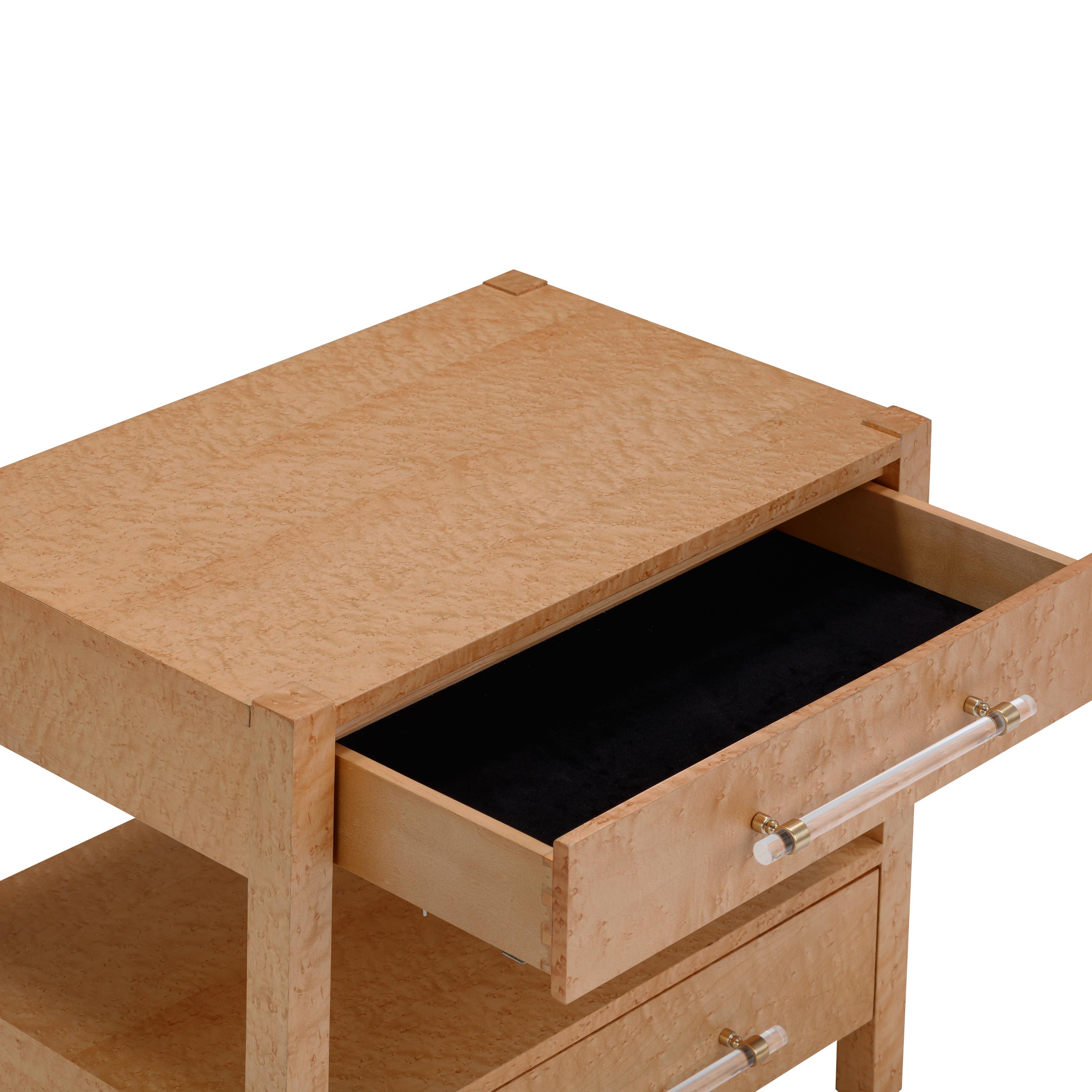 Tov Furniture Brandyss 22" 2 Drawer Nightstand, , large