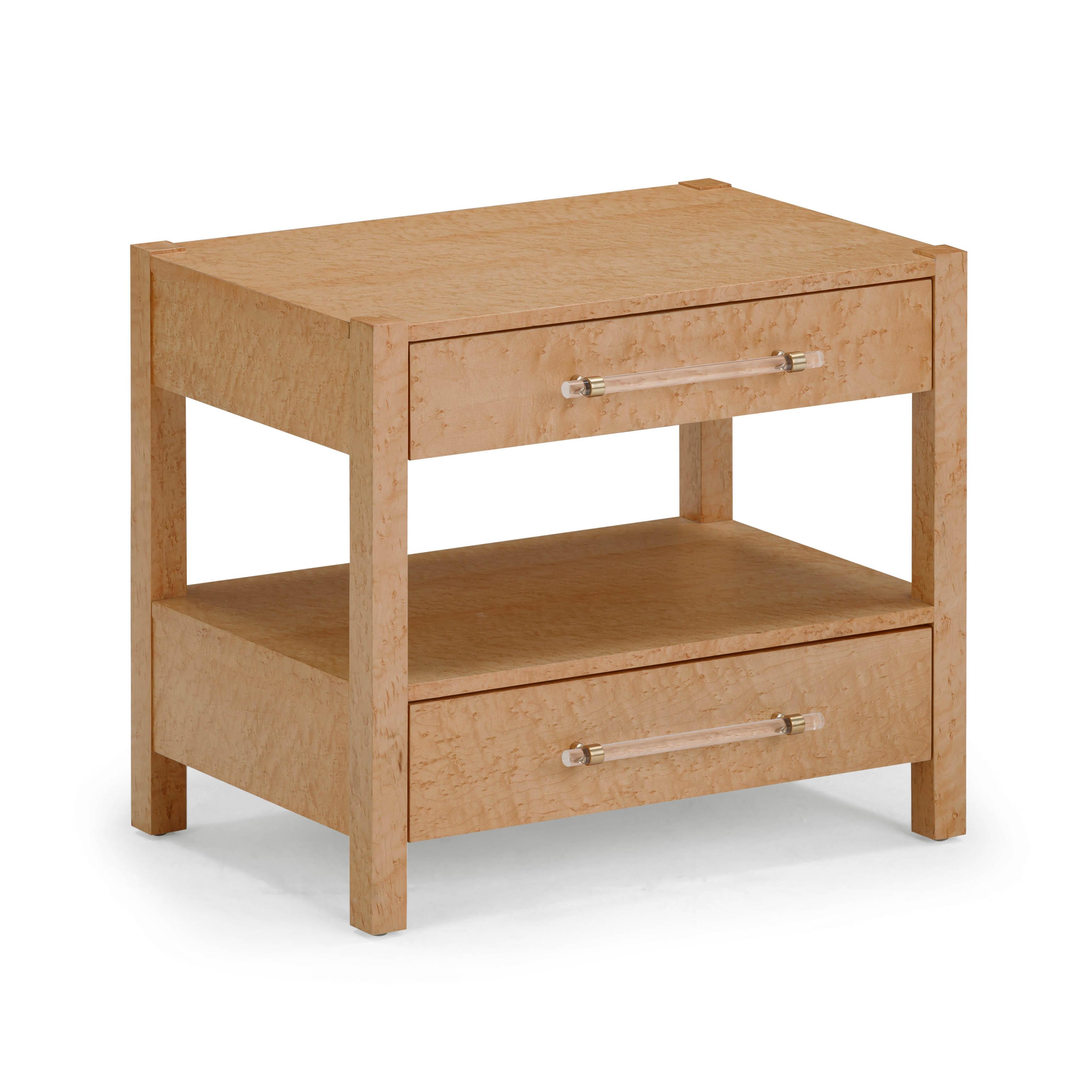 Tov Furniture Brandyss 22" 2 Drawer Nightstand, , large