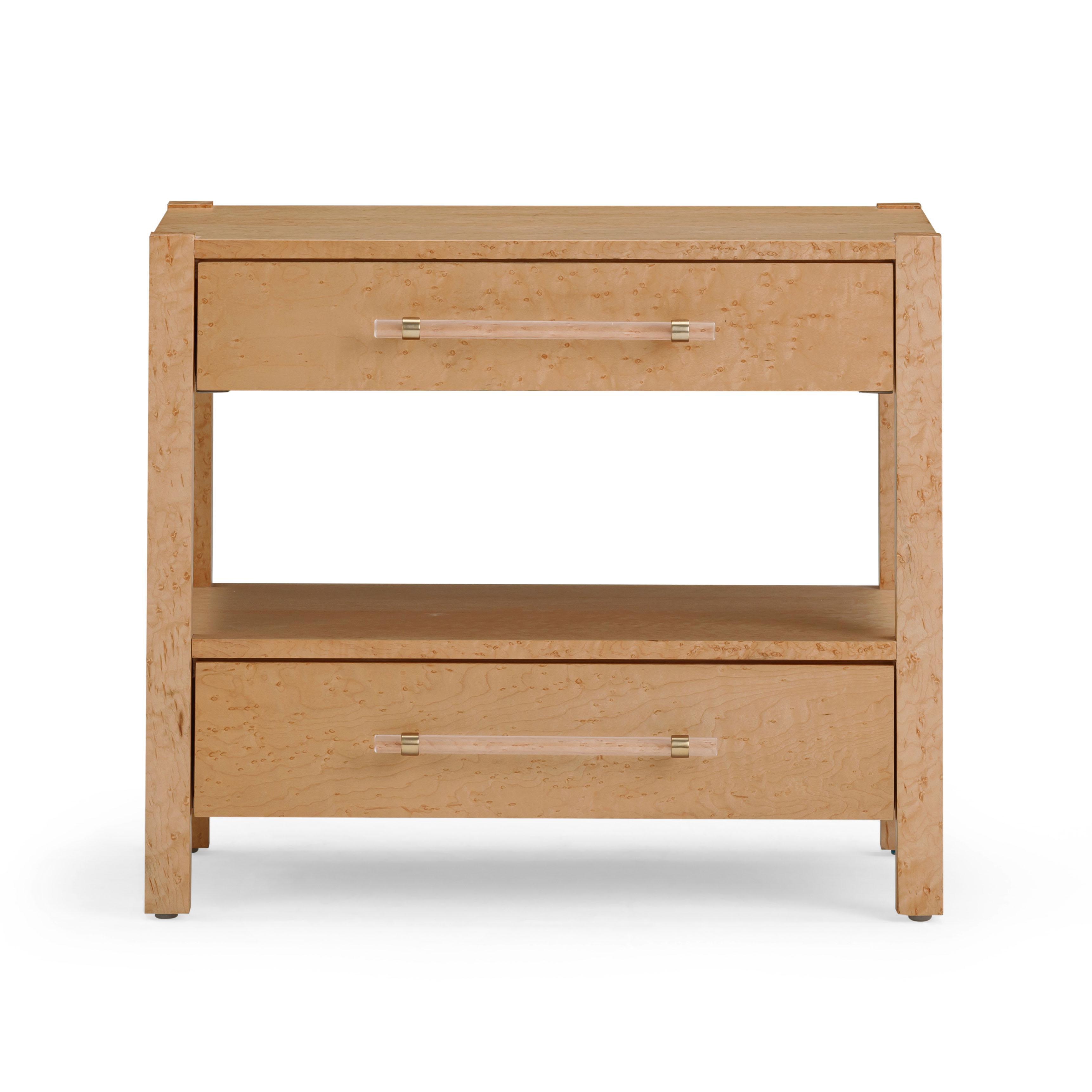Tov Furniture Brandyss 22" 2 Drawer Nightstand, , large