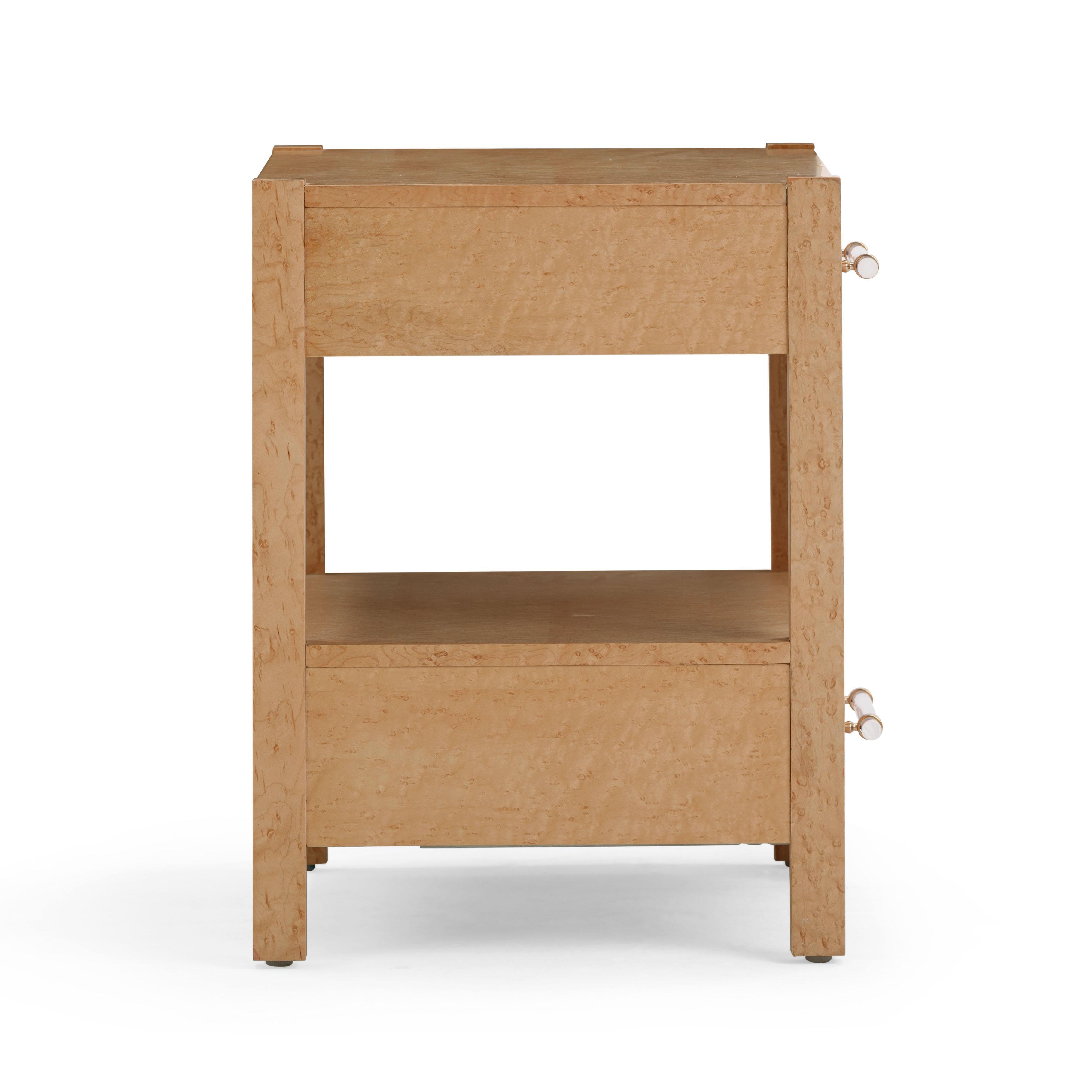 Tov Furniture Brandyss 22" 2 Drawer Nightstand, , large