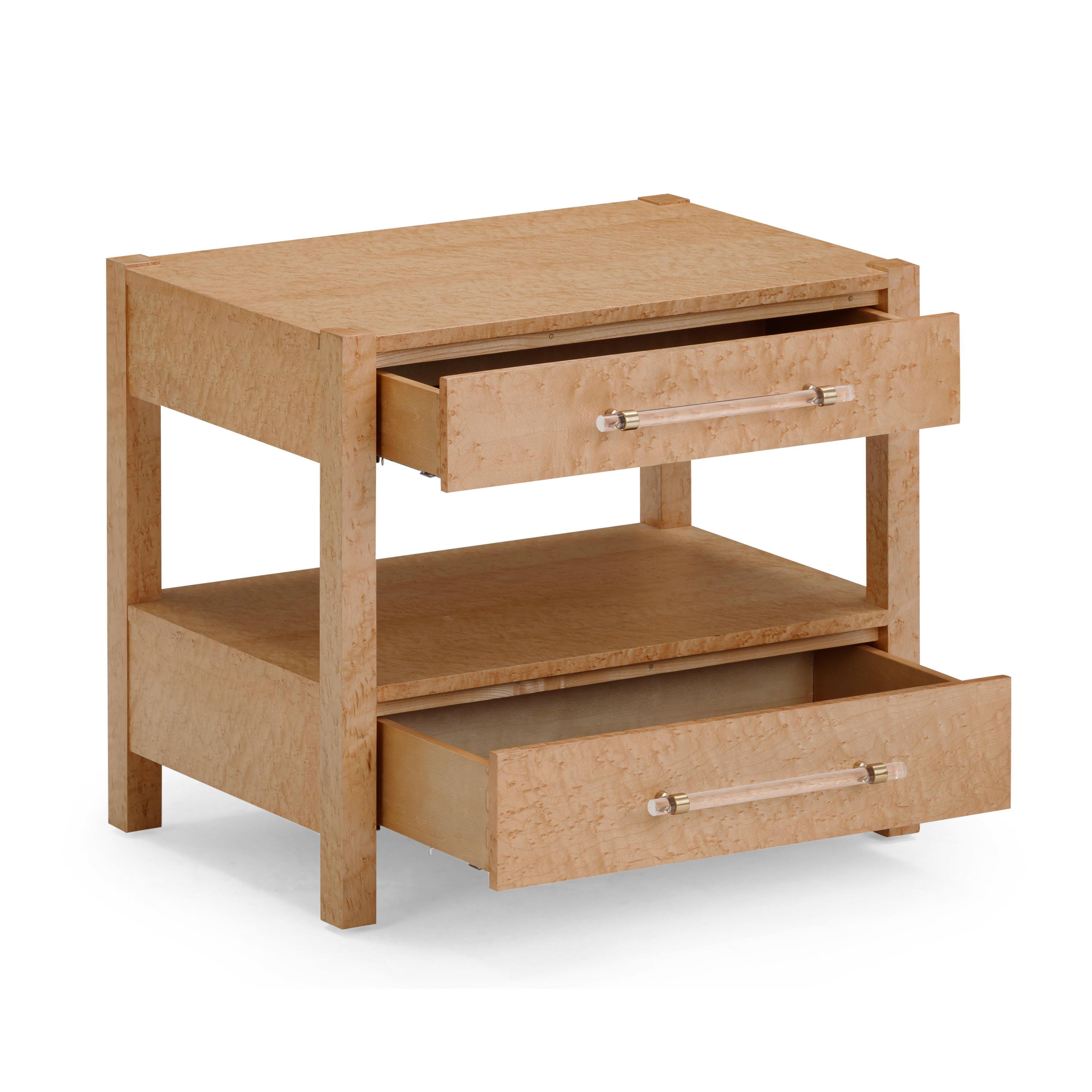Tov Furniture Brandyss 22" 2 Drawer Nightstand, , large