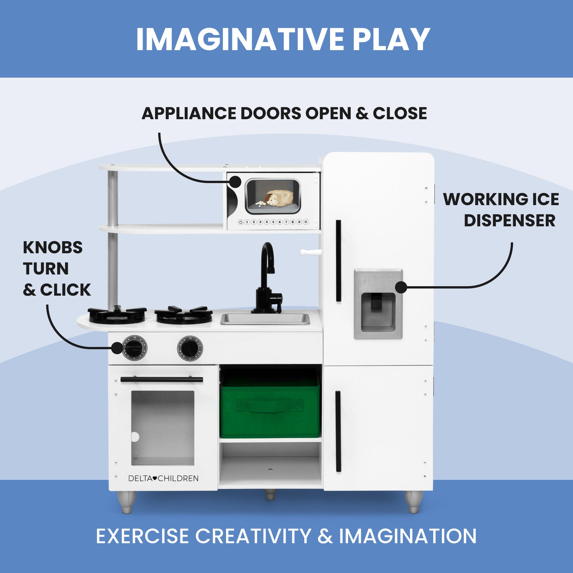 Delta Children Deluxe Modern Kitchen Playset, , large