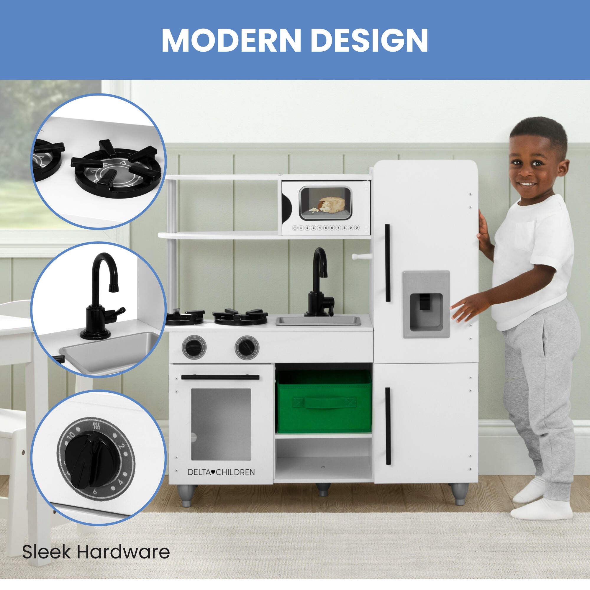 Delta Children Deluxe Modern Kitchen Playset, , large