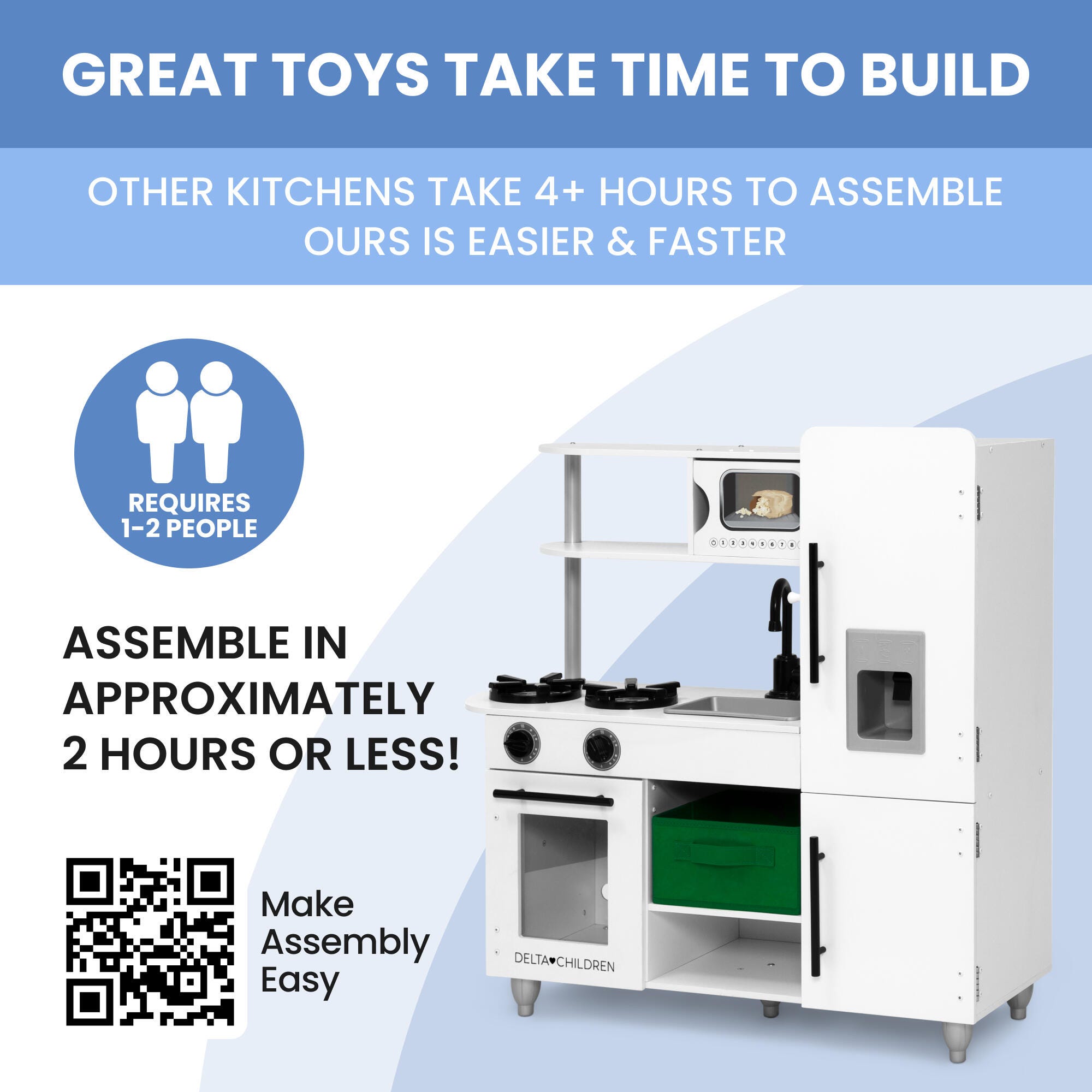 Delta Children Deluxe Modern Kitchen Playset, , large
