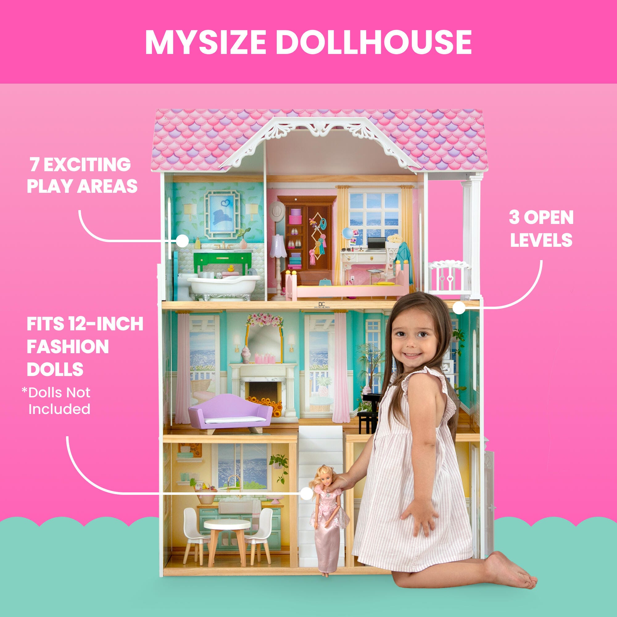 Delta Children MySize Montessori Dollhouse | Ashley