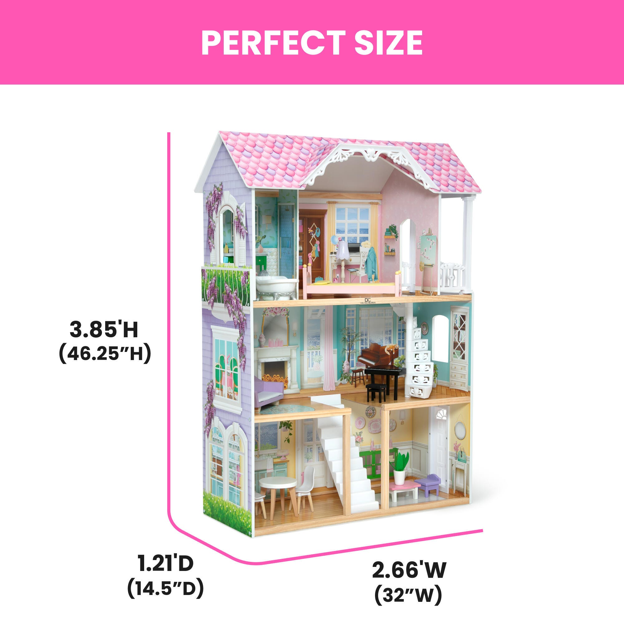Delta Children MySize Montessori Dollhouse, , large