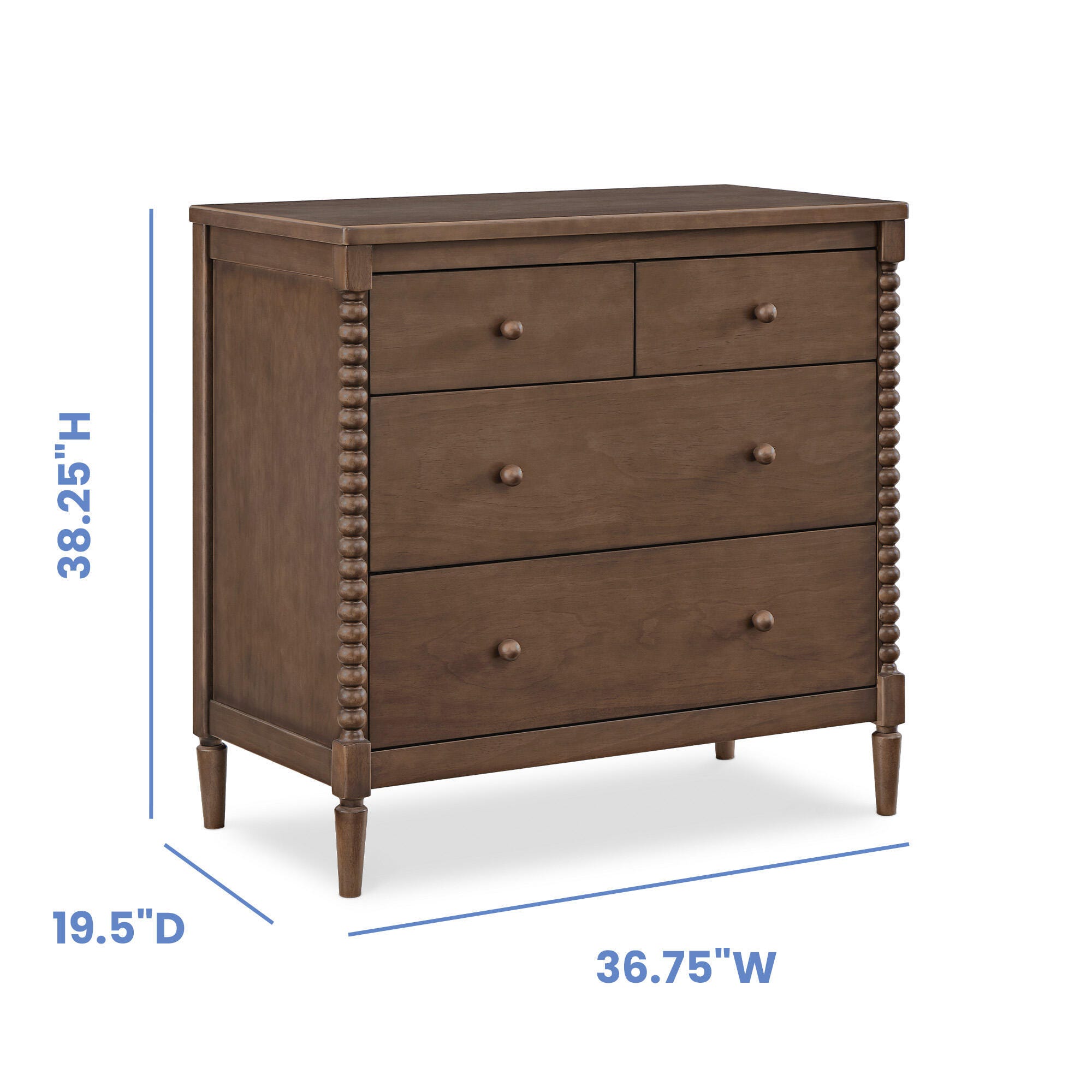 Delta Children Saint 37" 4 Drawer Dresser, , large