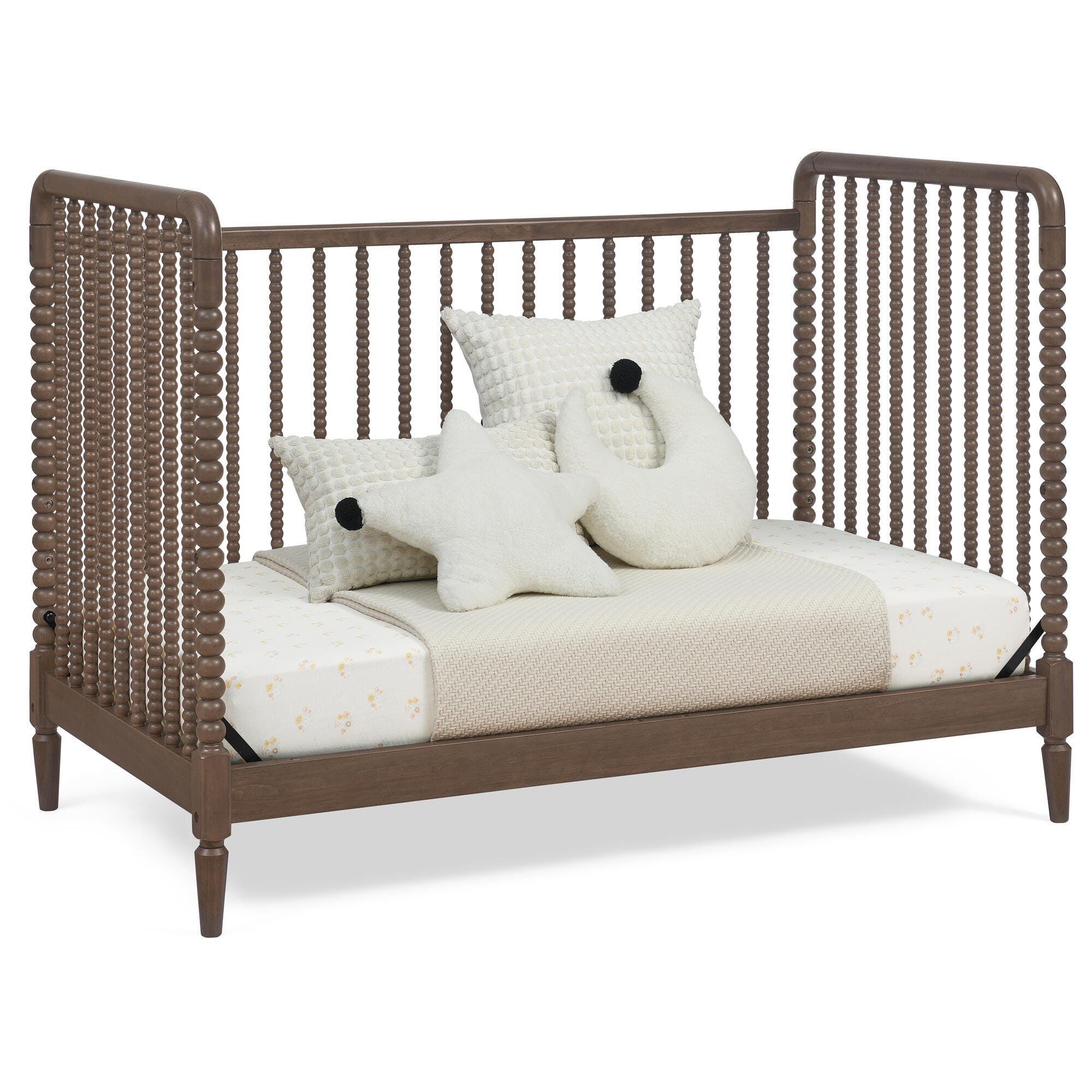 Delta Children Saint 4-in-1 Convertible Crib, Teak Brown, large