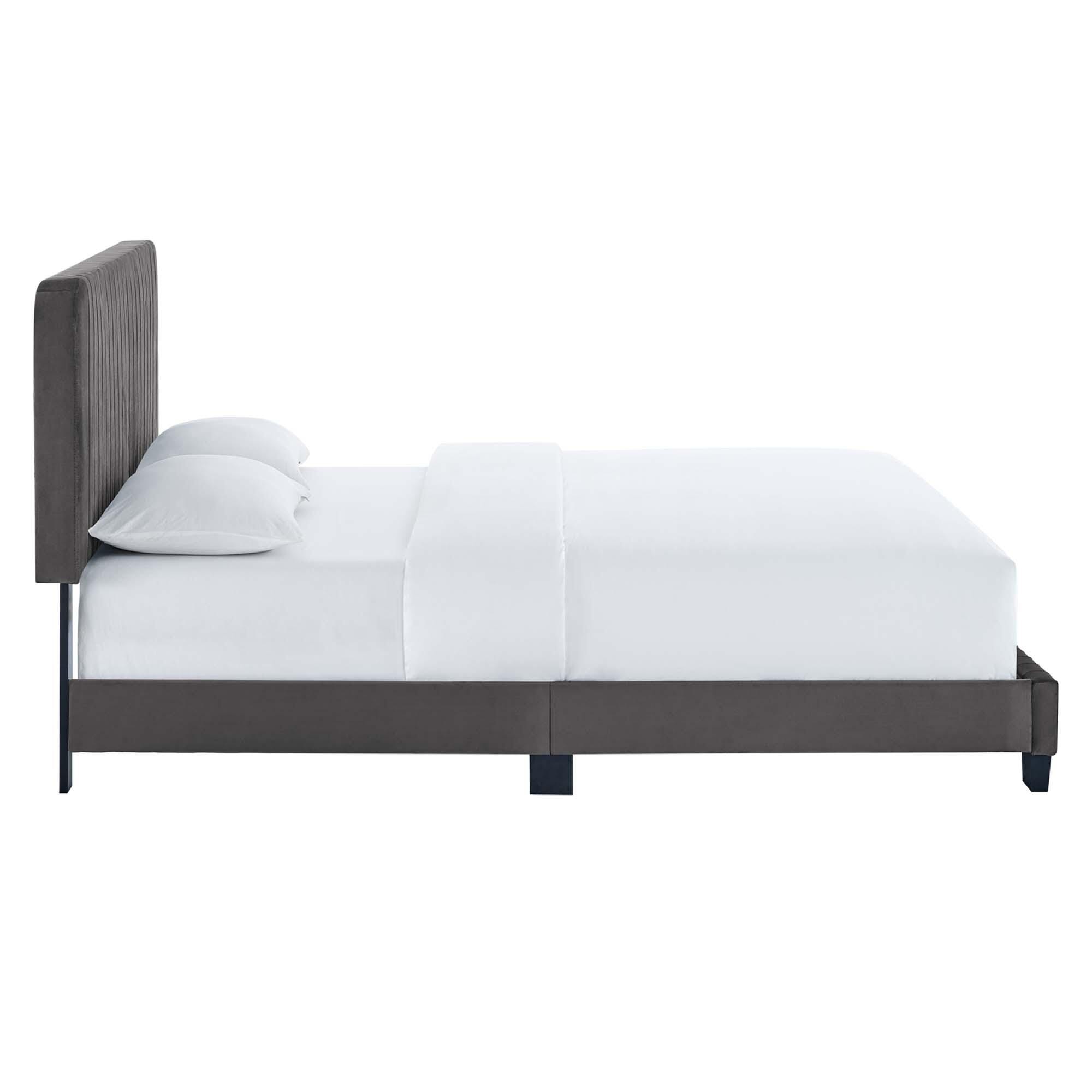 Modway Celine Full Platform Bed, Gray, large