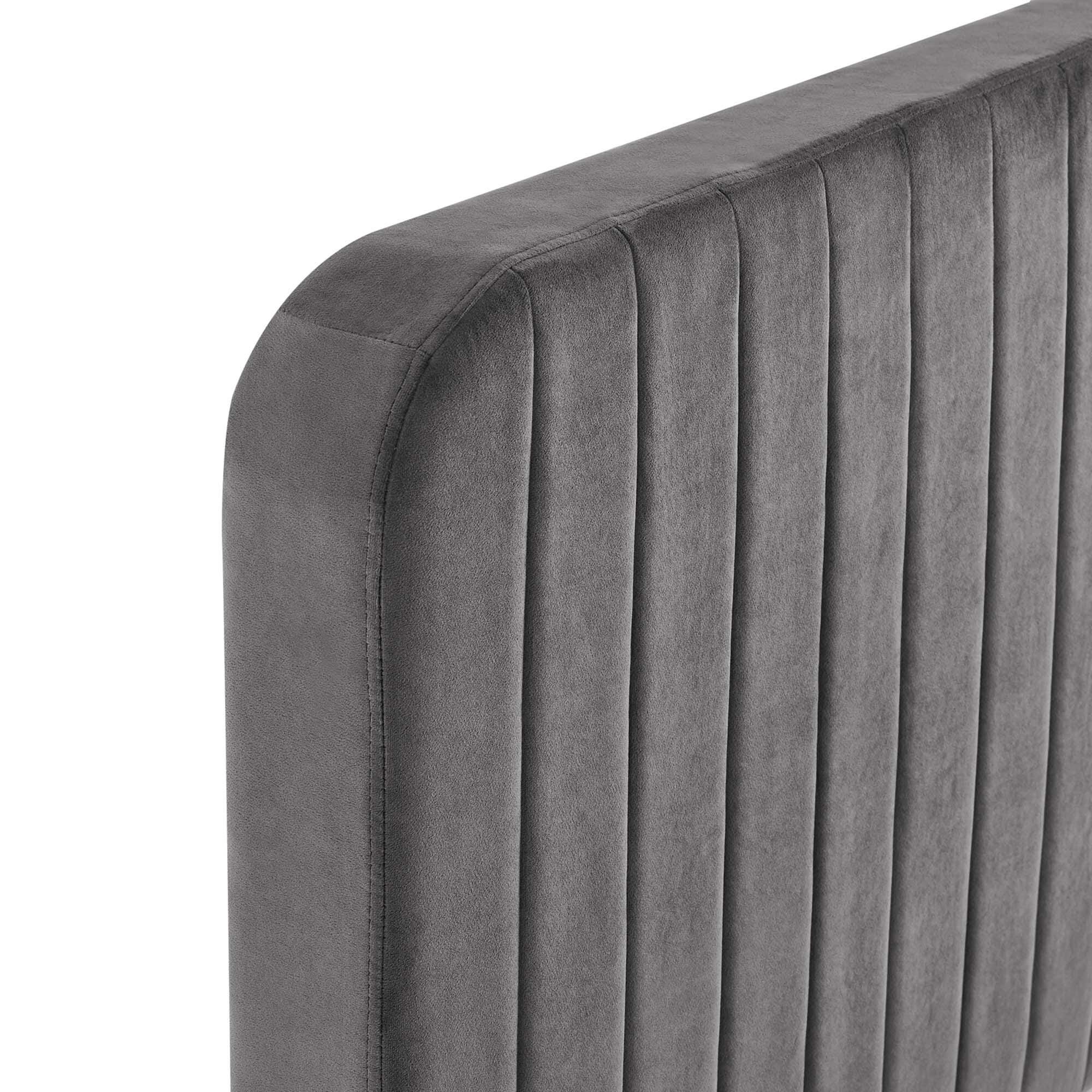 Modway Celine Full Platform Bed, Gray, large