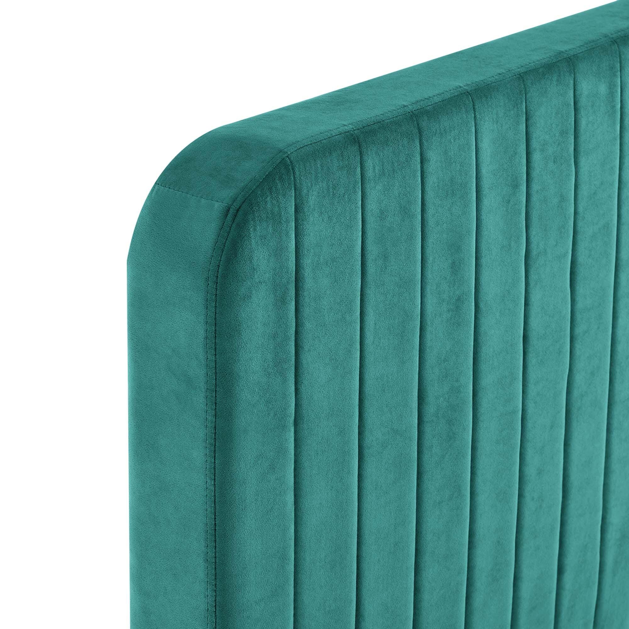 Modway Celine Full Platform Bed, Teal, large