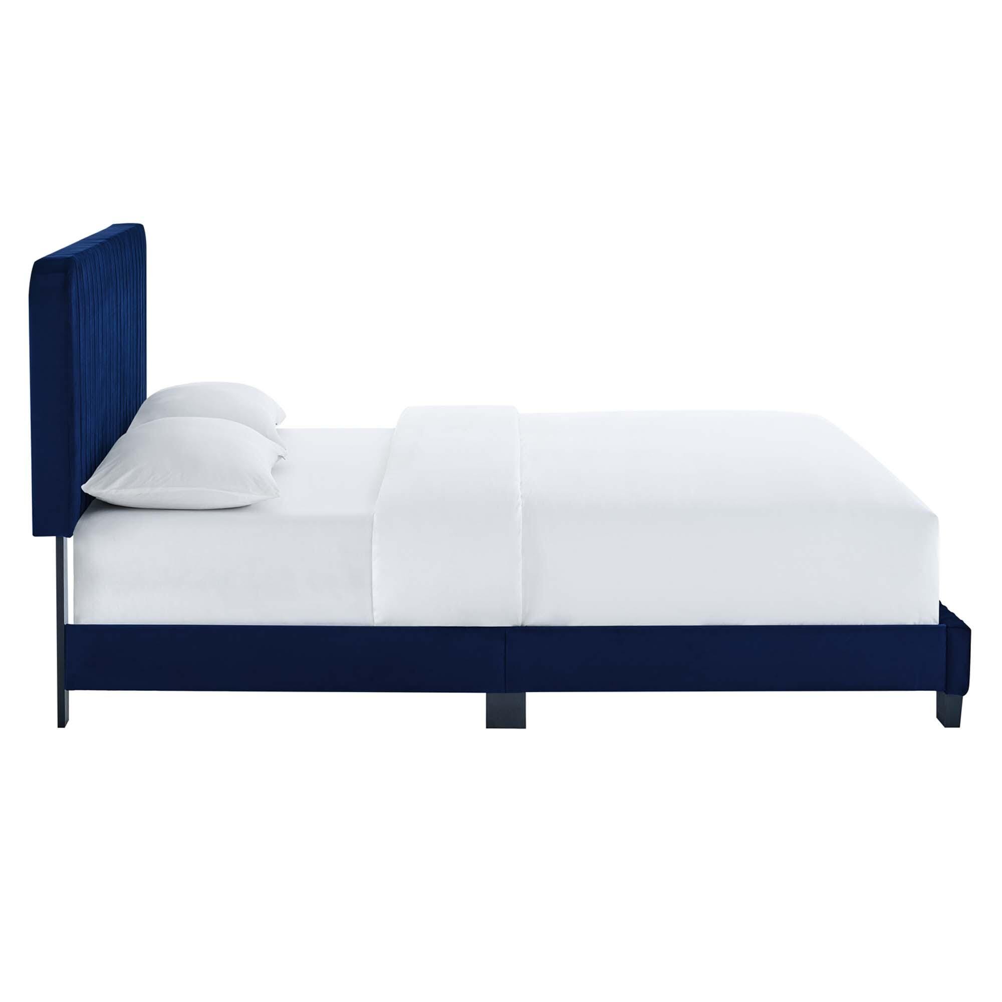 Modway Celine Full Platform Bed, Navy, large