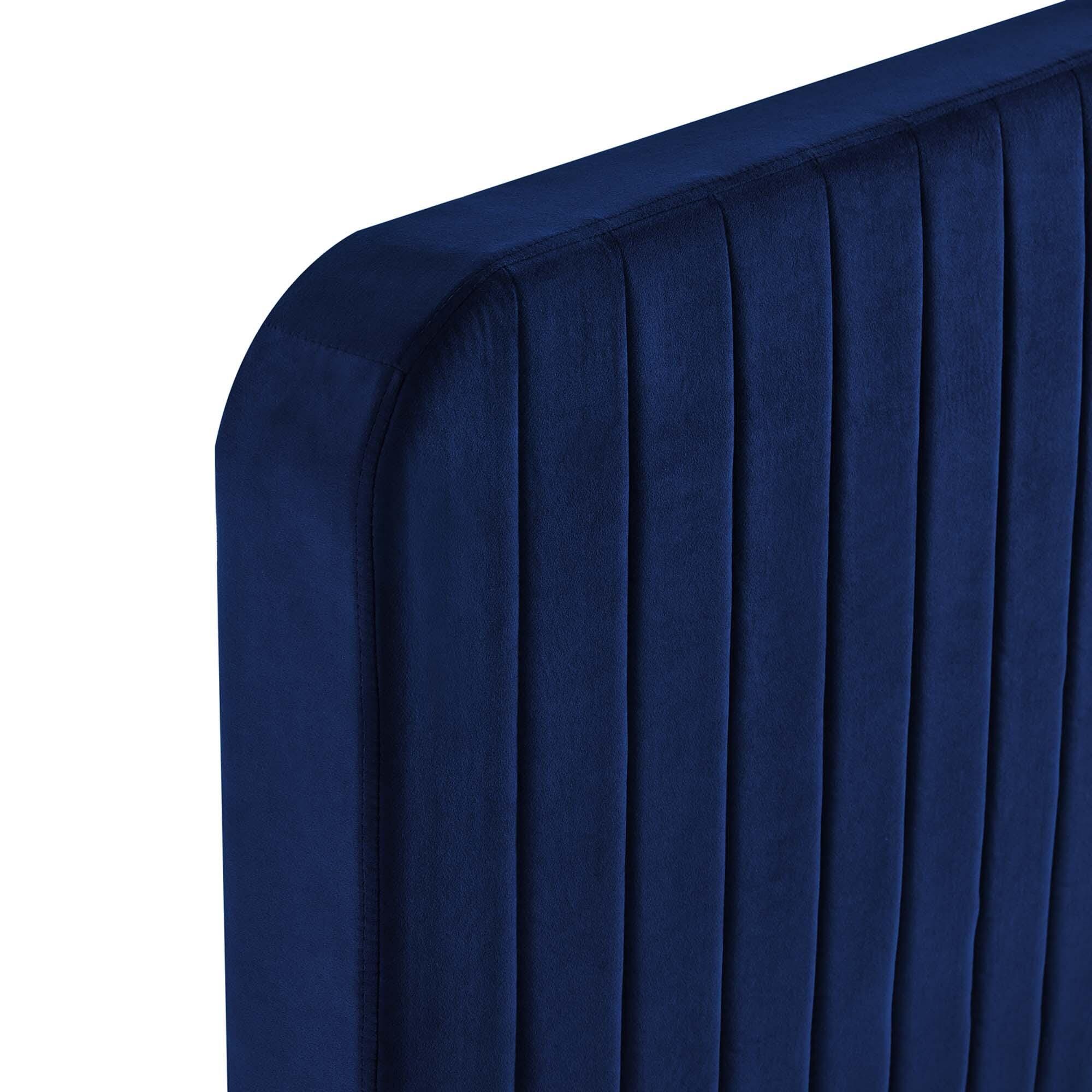 Modway Celine Full Platform Bed, Navy, large