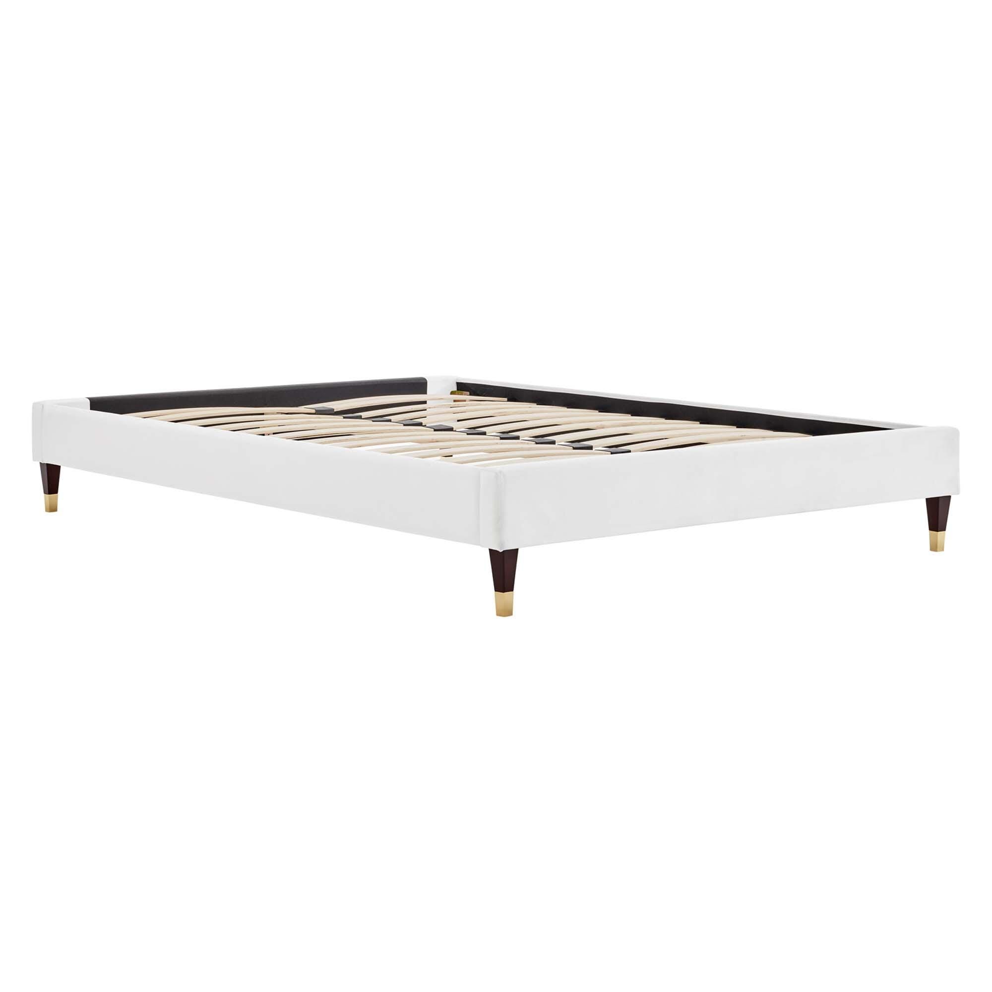 Modway Harlow Full Platform Bed Frame, White, large