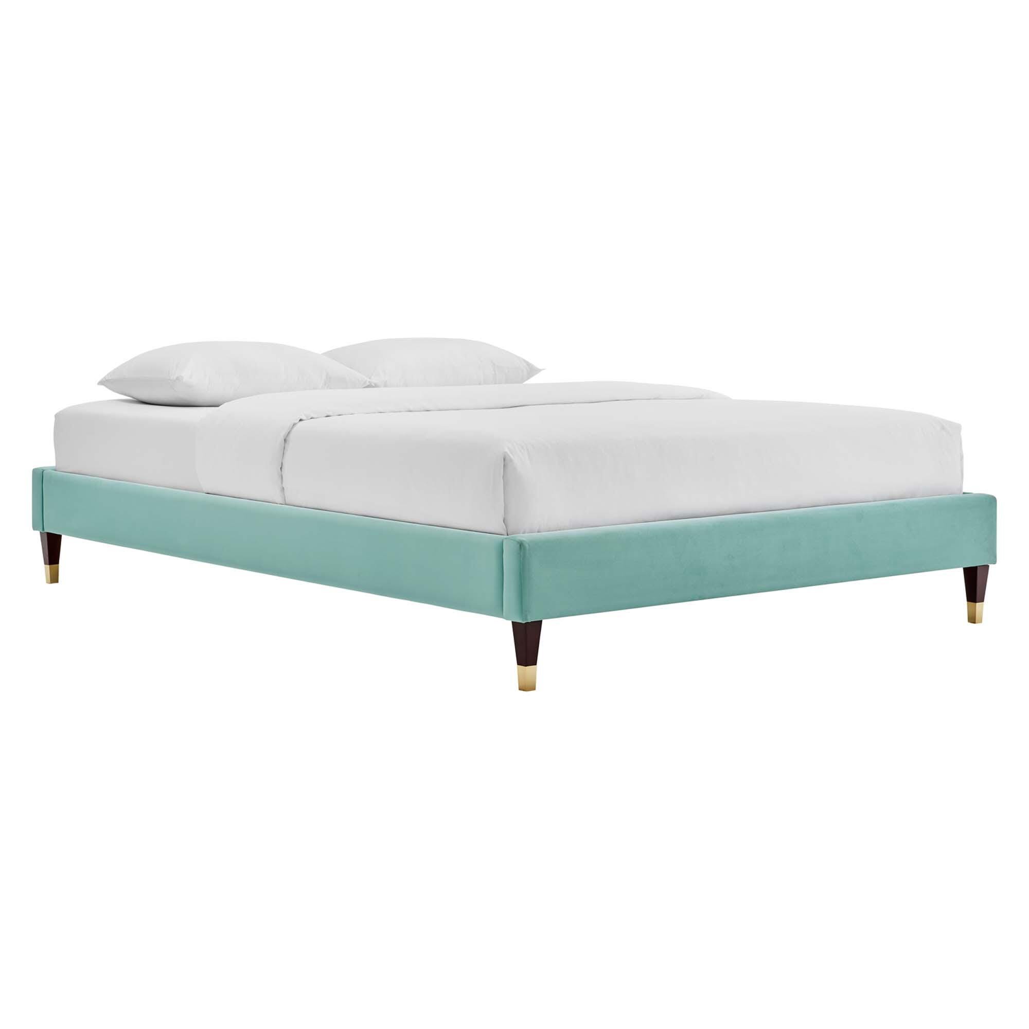 Modway Harlow Full Platform Bed Frame, Mint, large