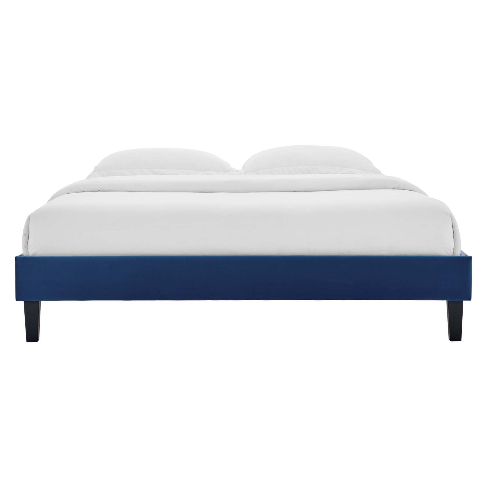 Modway Reign Full Platform Bed Frame, Navy, large