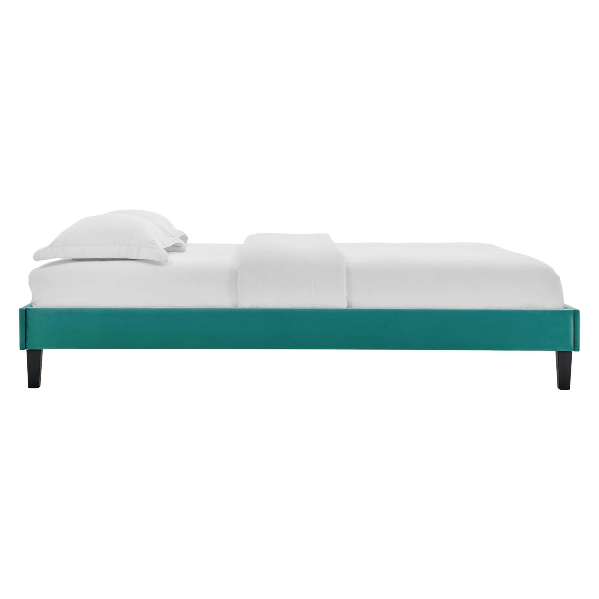Modway Reign Full Platform Bed Frame, Teal, large