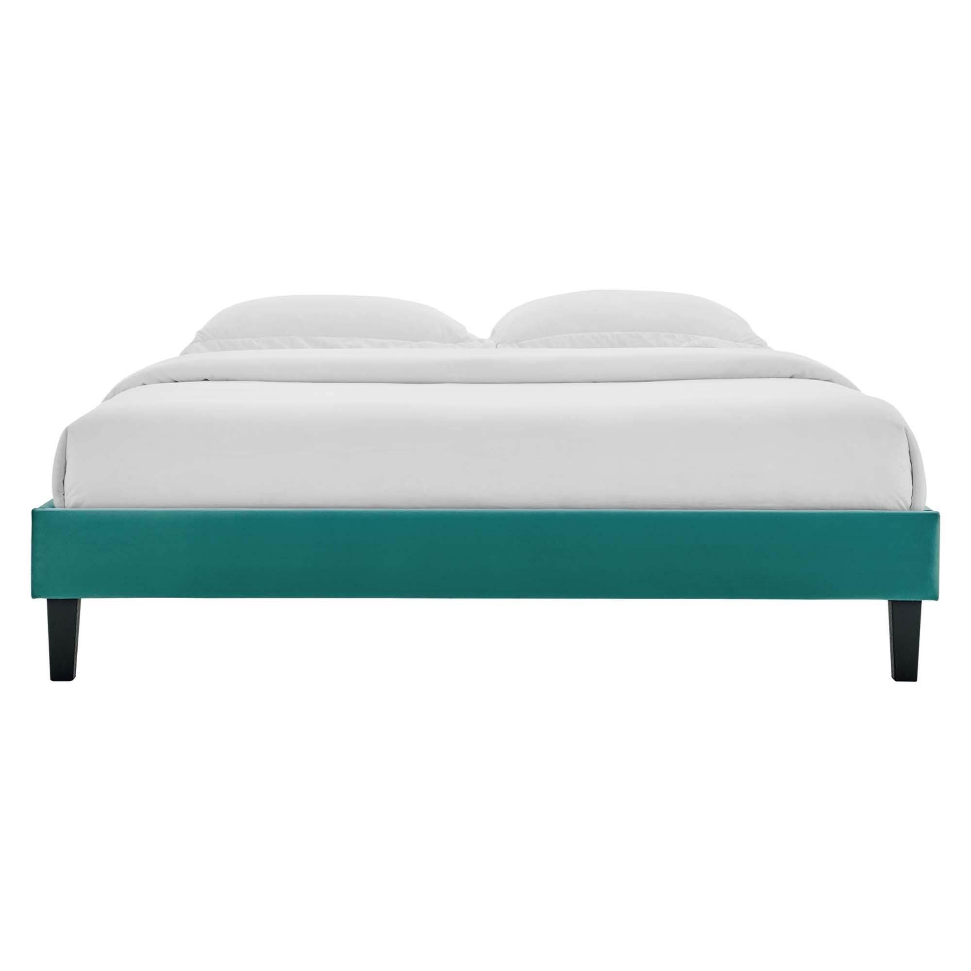 Modway Reign Full Platform Bed Frame, Teal, large