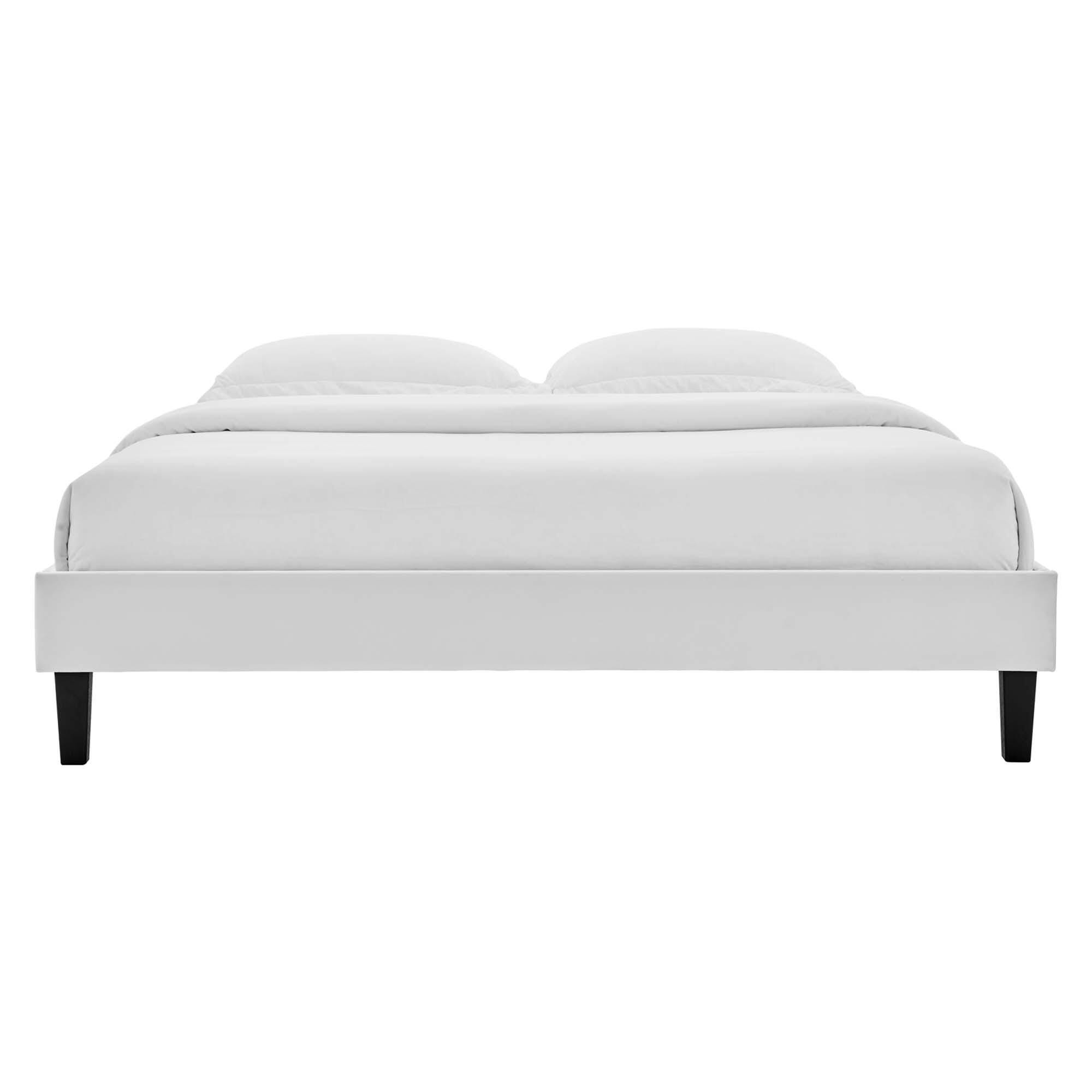 Modway Reign Full Platform Bed Frame, Light Gray, large