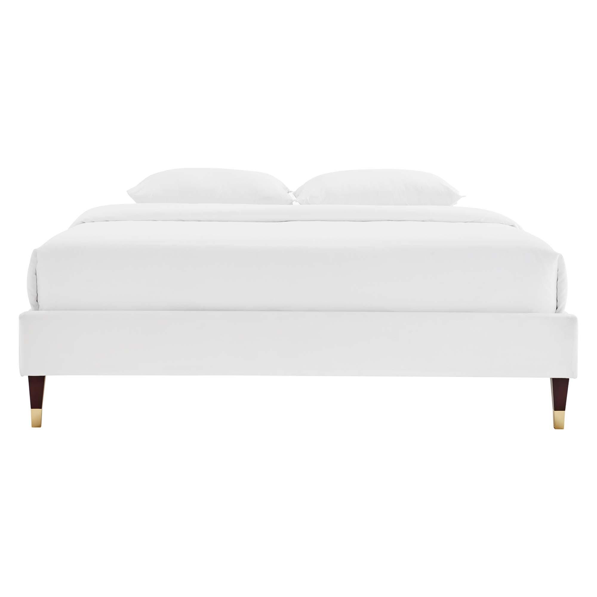 Modway Harlow Twin Platform Bed Frame, White, large