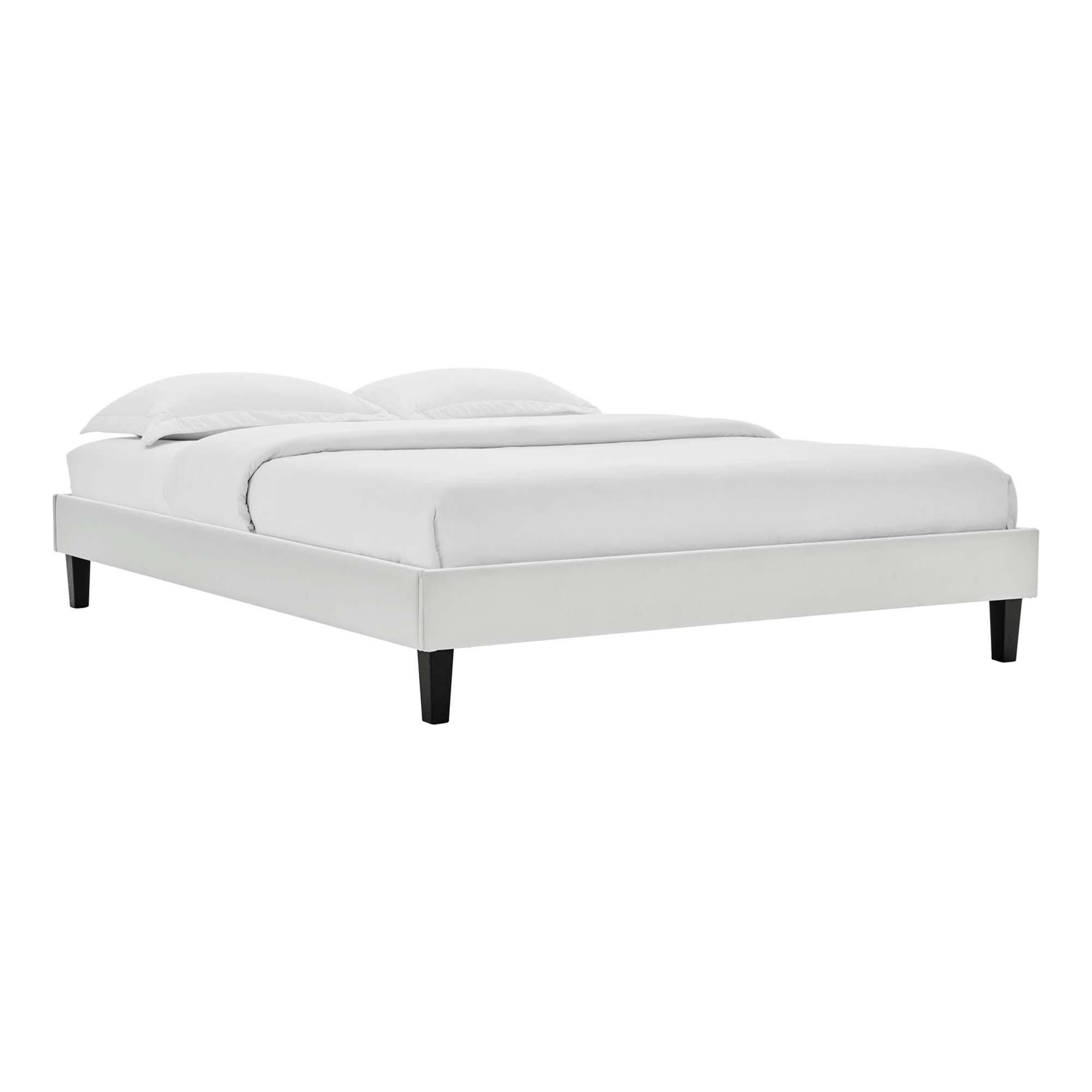 Modway Reign Twin Platform Bed Frame, Light Gray, large