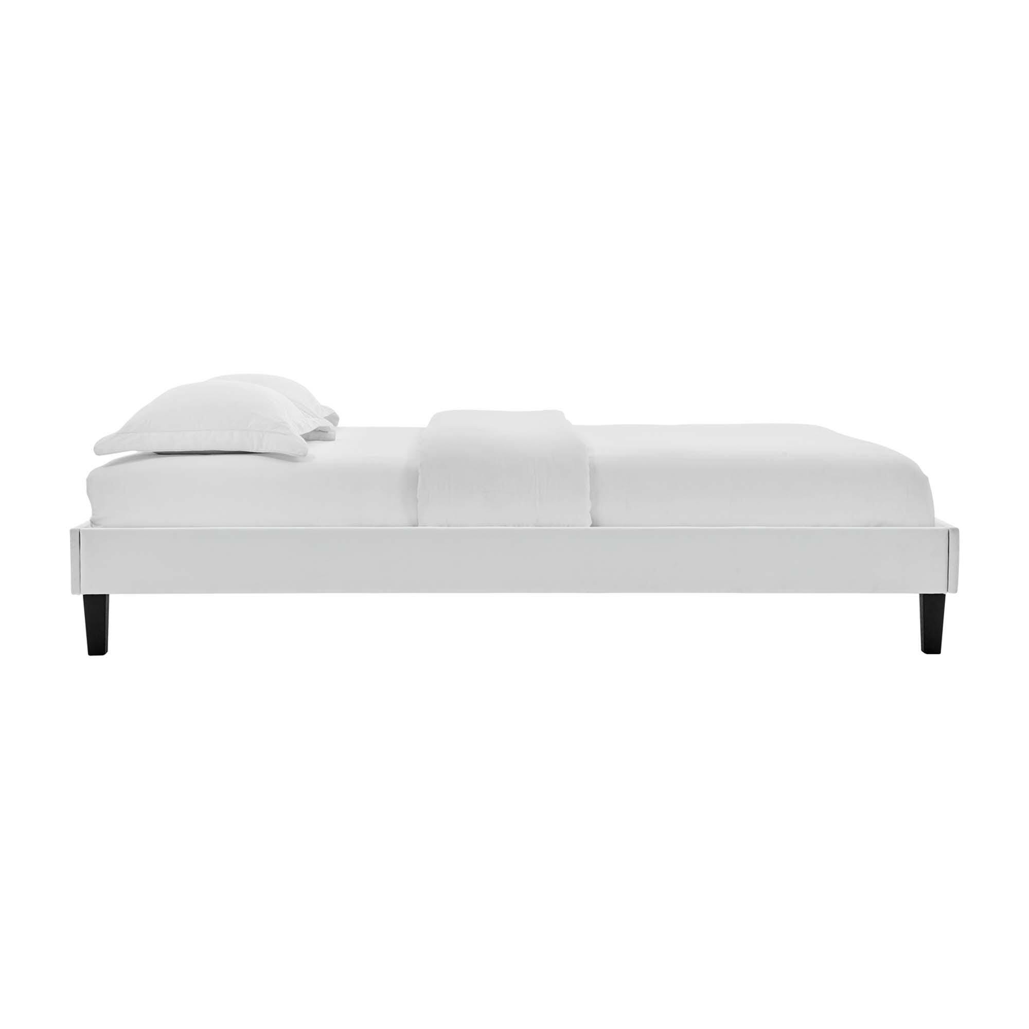 Modway Reign Twin Platform Bed Frame, Light Gray, large