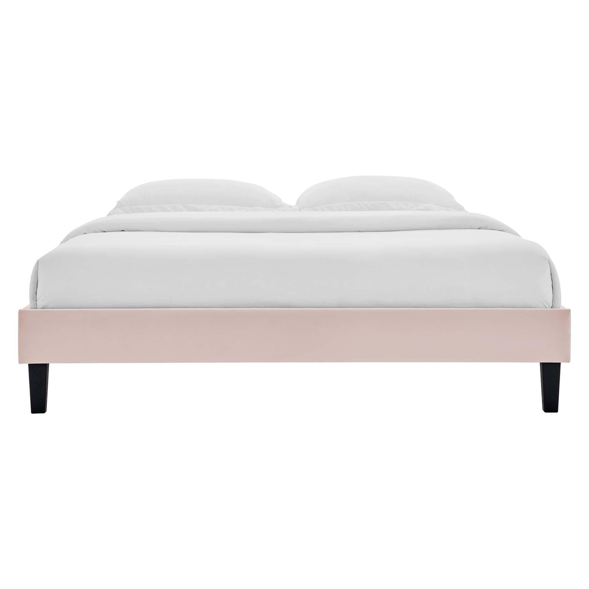 Modway Reign Twin Platform Bed Frame, Pink, large
