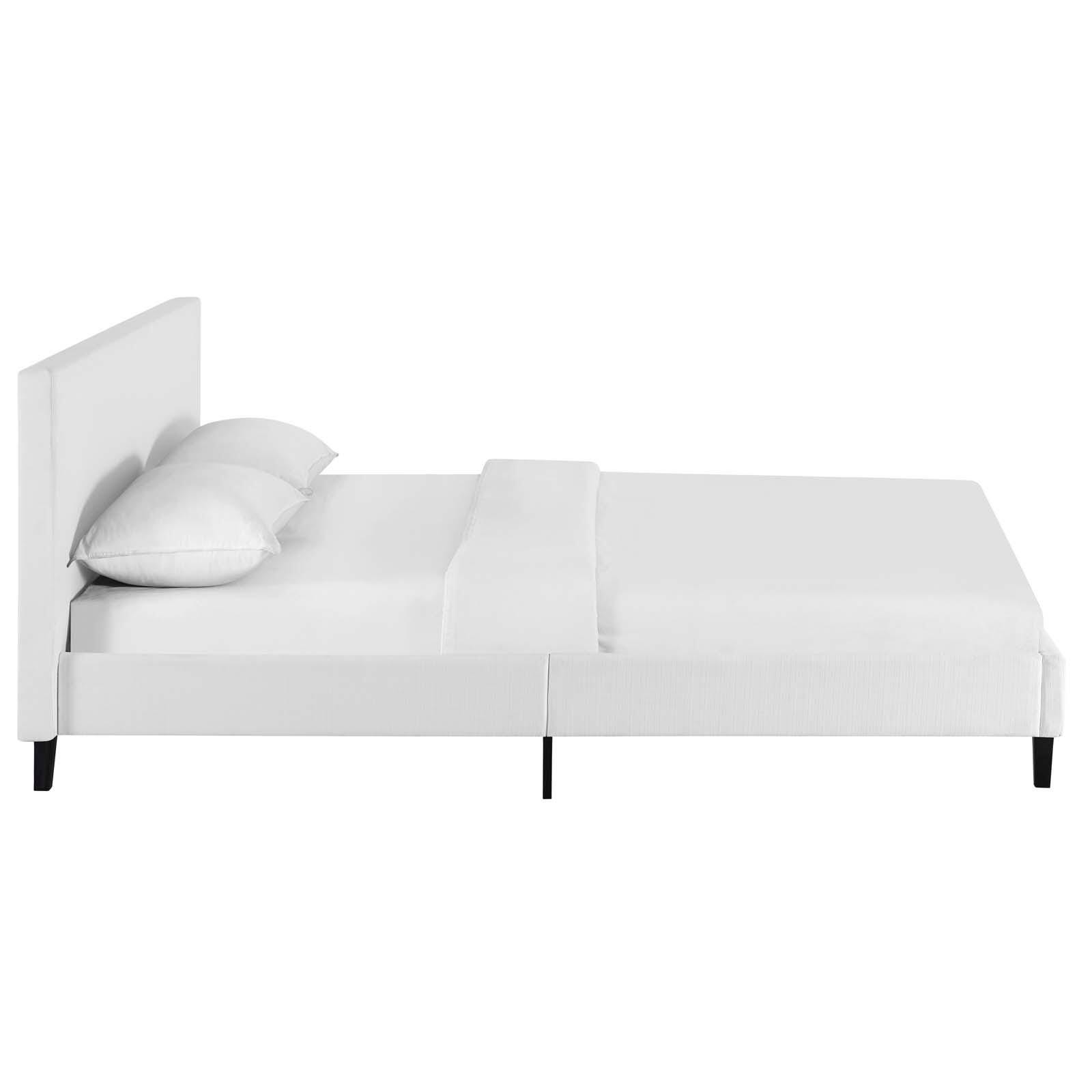 Modway Anya Full Platform Bed, White, large