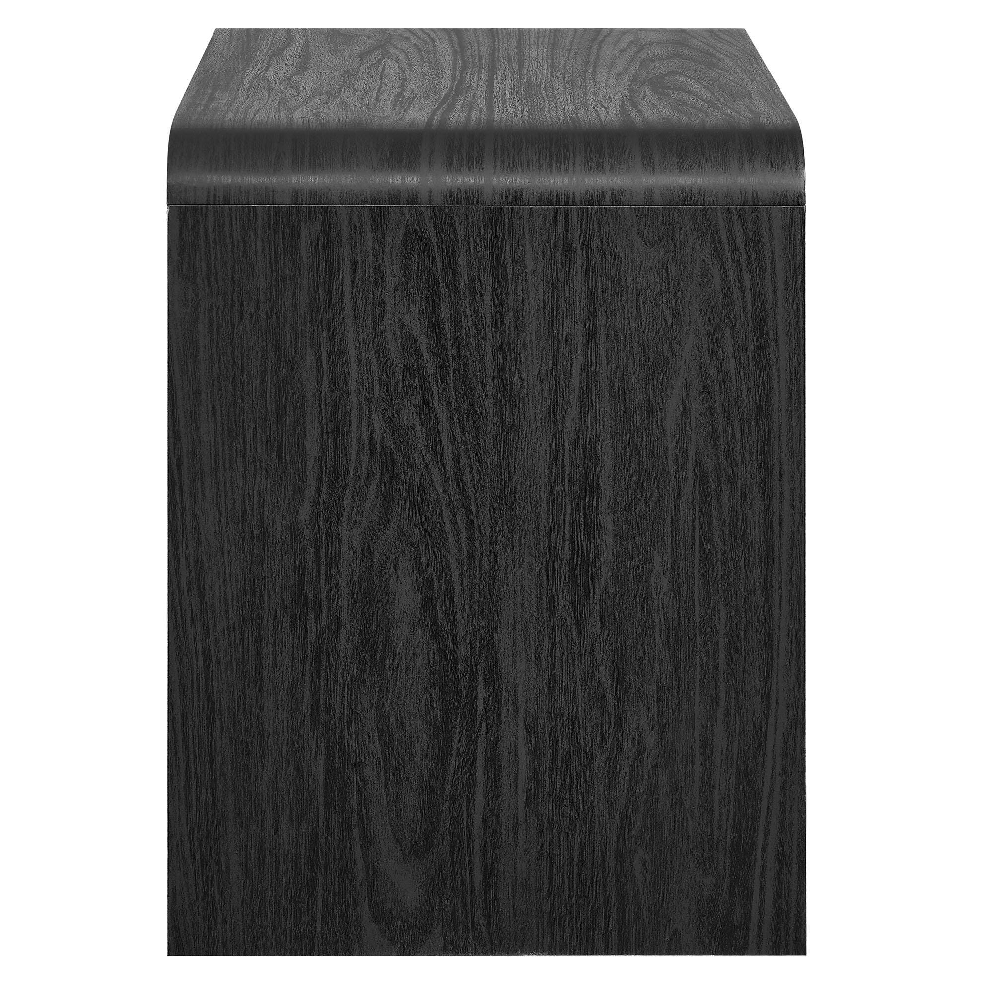 Modway Toscana 23" 1 Drawer Nightstand, Black, large