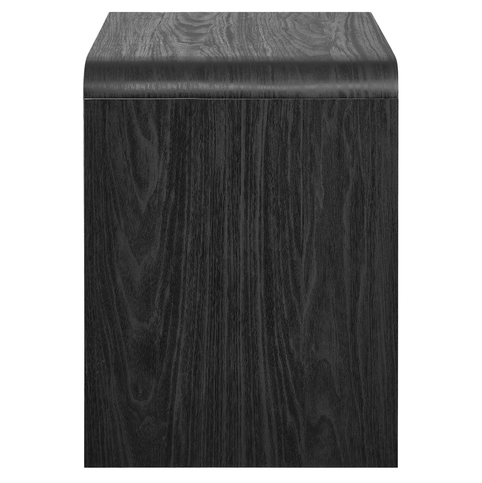 Modway Toscana 23" 2 Drawer Nightstand, Black, large