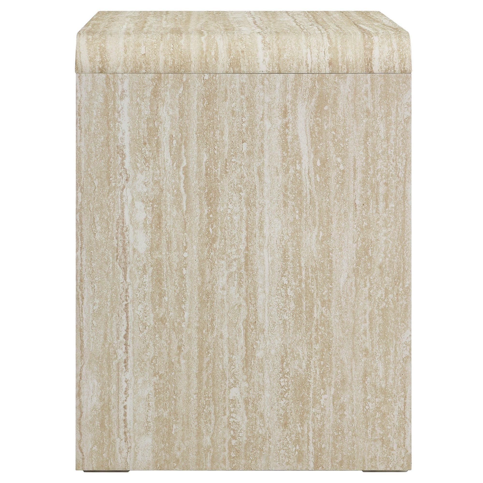 Modway Toscana 23" 2 Drawer Nightstand, Travertine, large