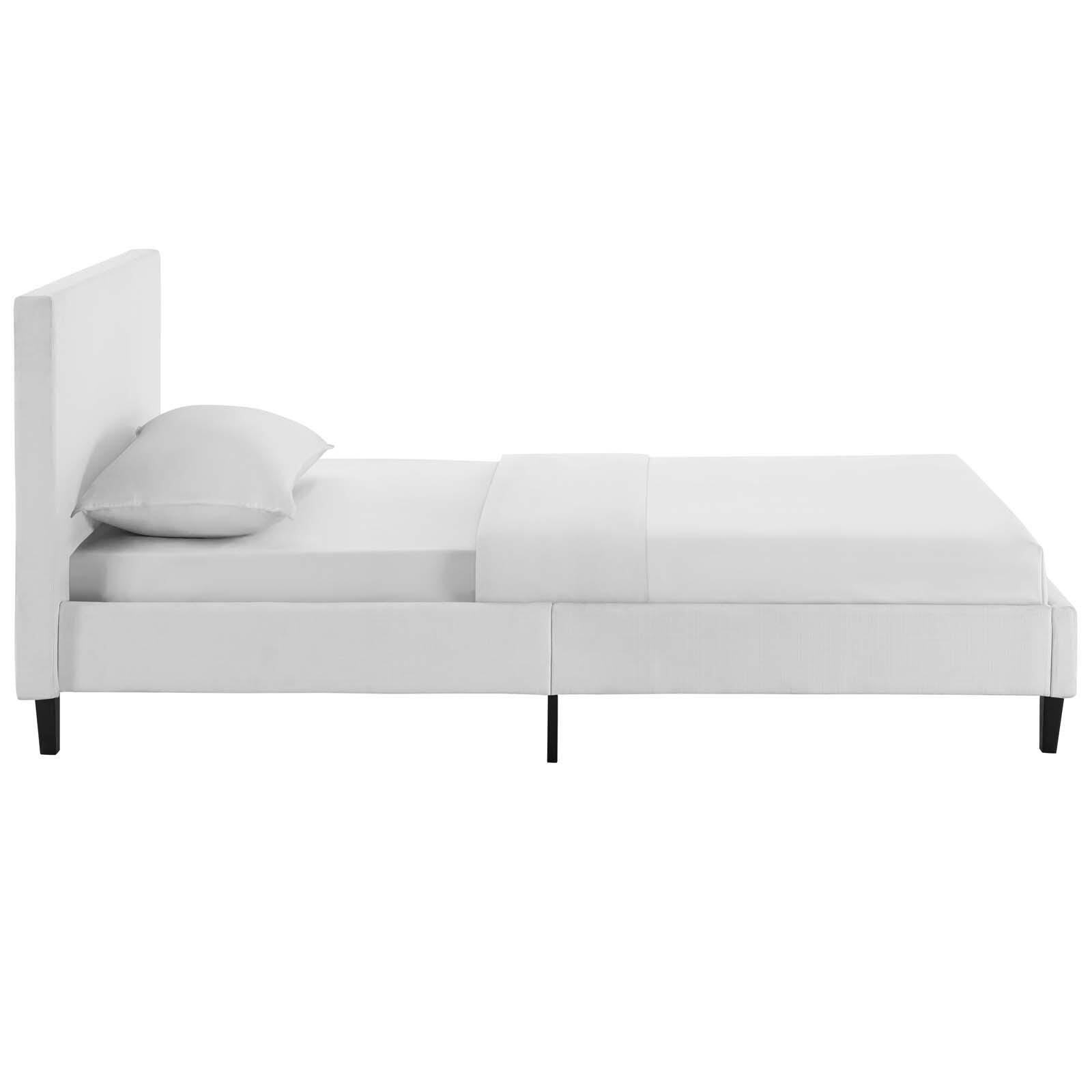 Modway Anya Twin Platform Bed, White, large