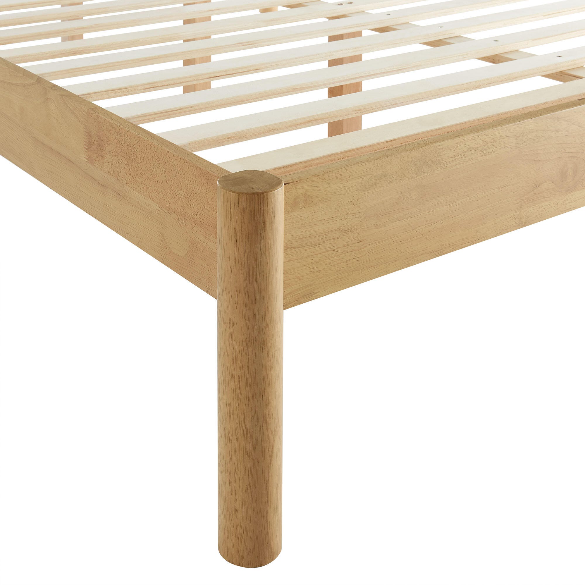 Modway Olea Queen Boucle Channel Tufted Platform Bed, Feather Oak, large