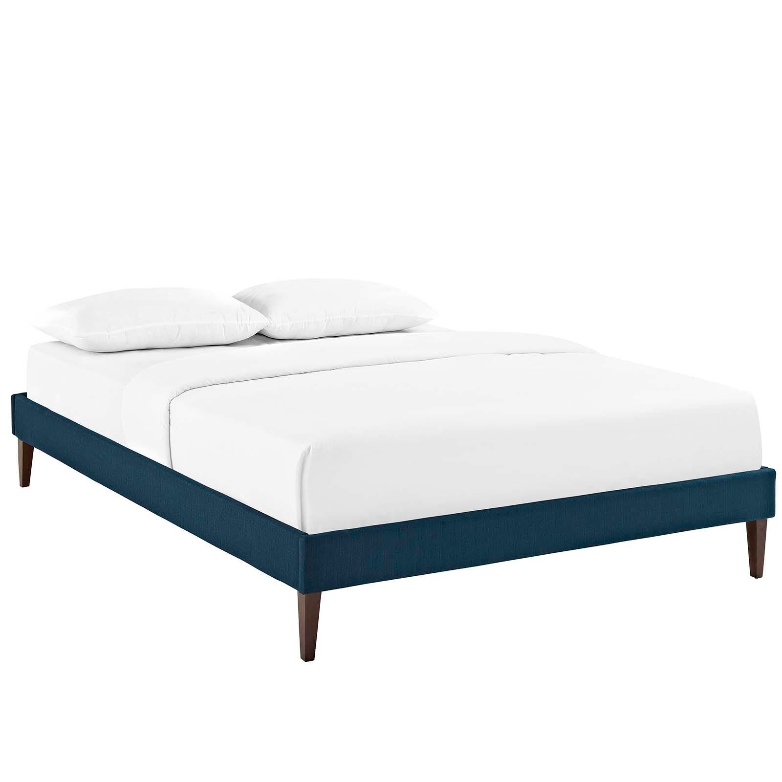 Modway Sharon Full Bed Frame With Squared Tapered Legs, Azure, large