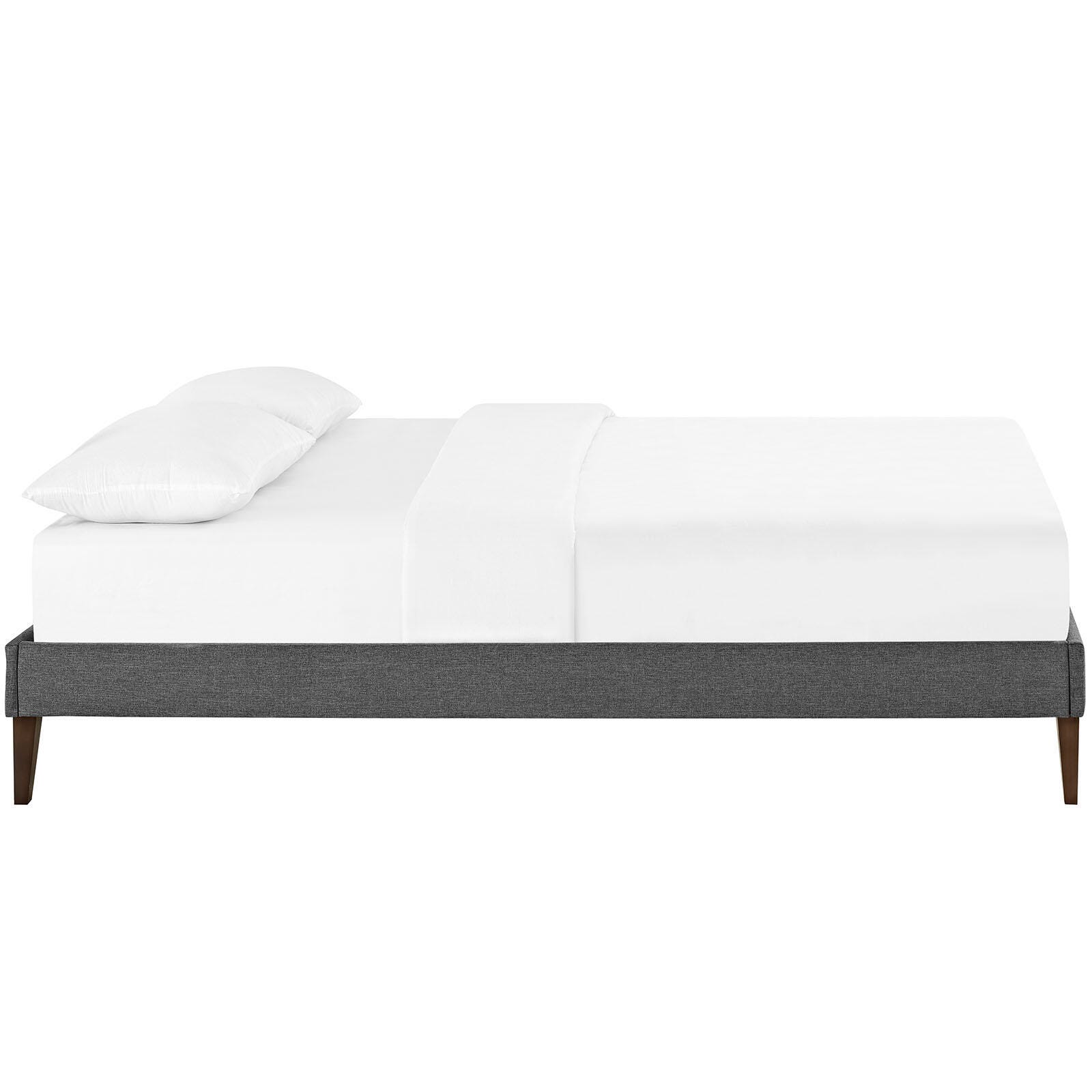 Modway Sharon Full Bed Frame With Squared Tapered Legs, Gray, large