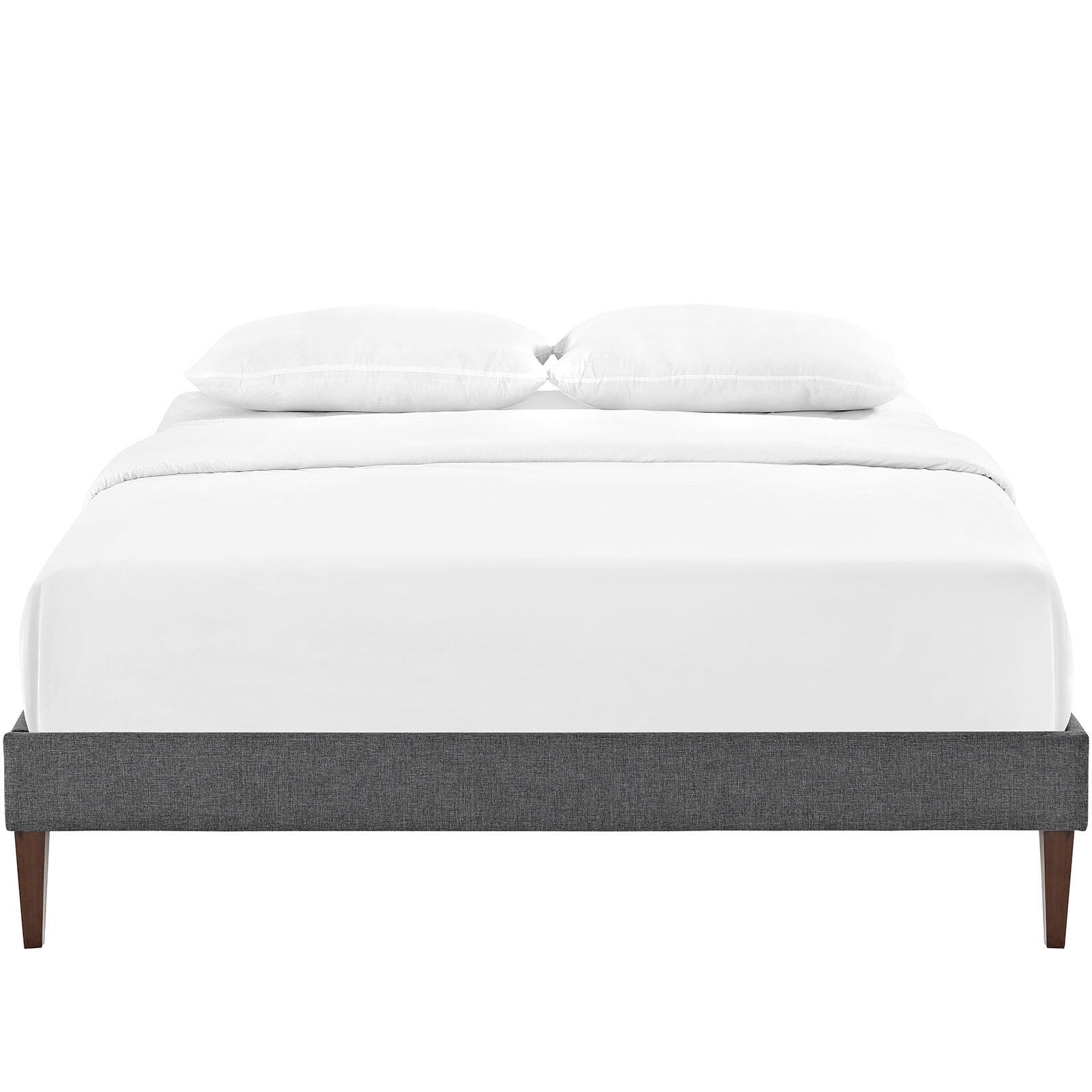 Modway Sharon Full Bed Frame With Squared Tapered Legs, Gray, large