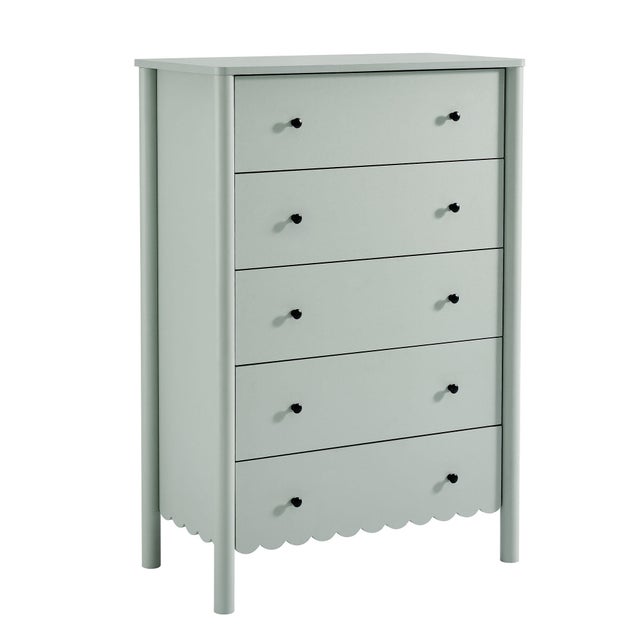 Modway Emmeline Scalloped 34" 5 Drawer Chest