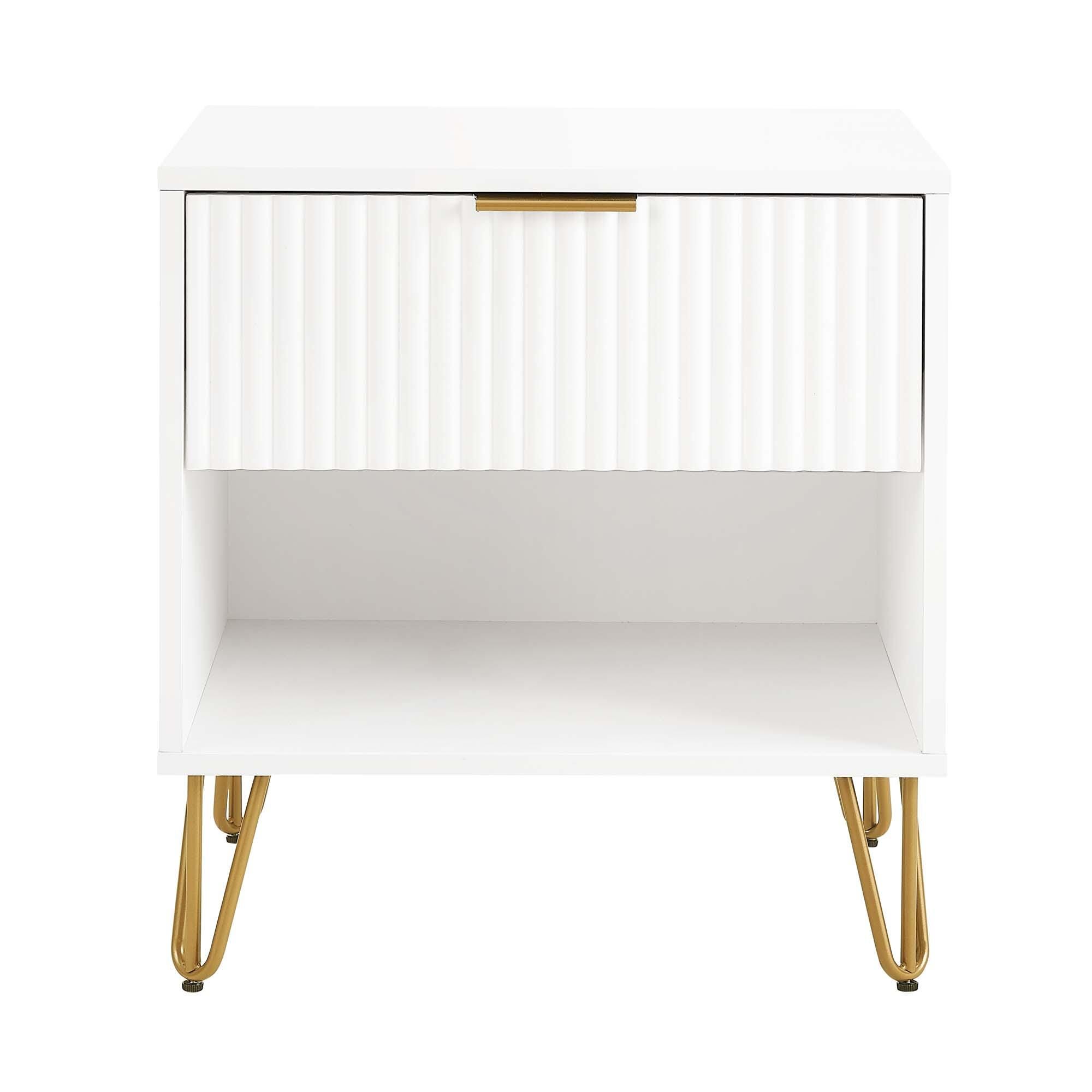 Manhattan Comfort DUMBO 20" 1 Drawer Nightstand