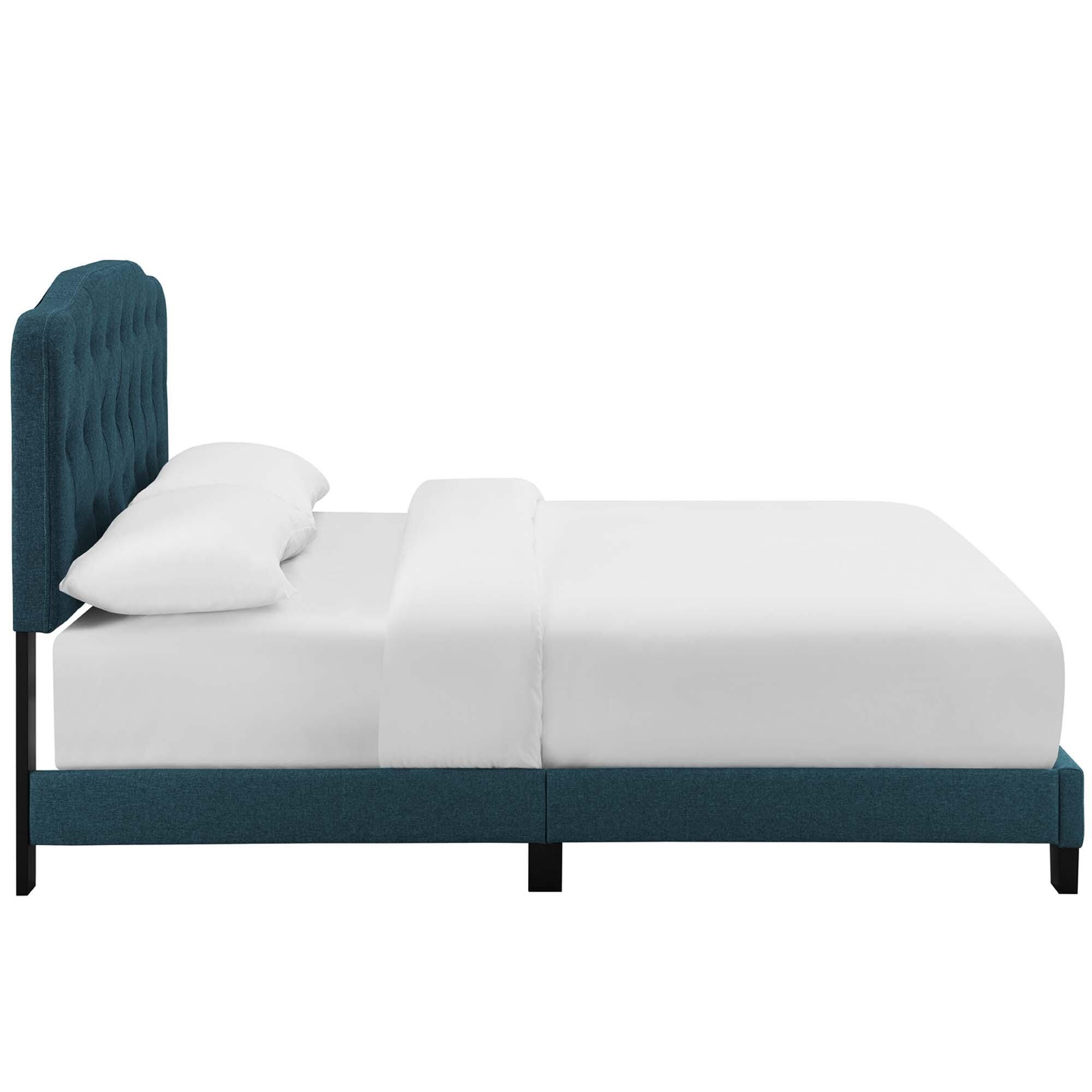 Modway Amelia Full Upholstered Bed, Azure, large