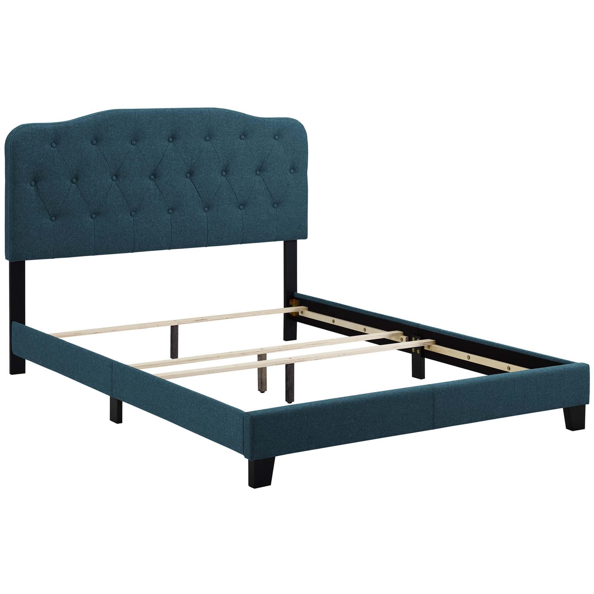 Modway Amelia Full Upholstered Bed, Azure, large