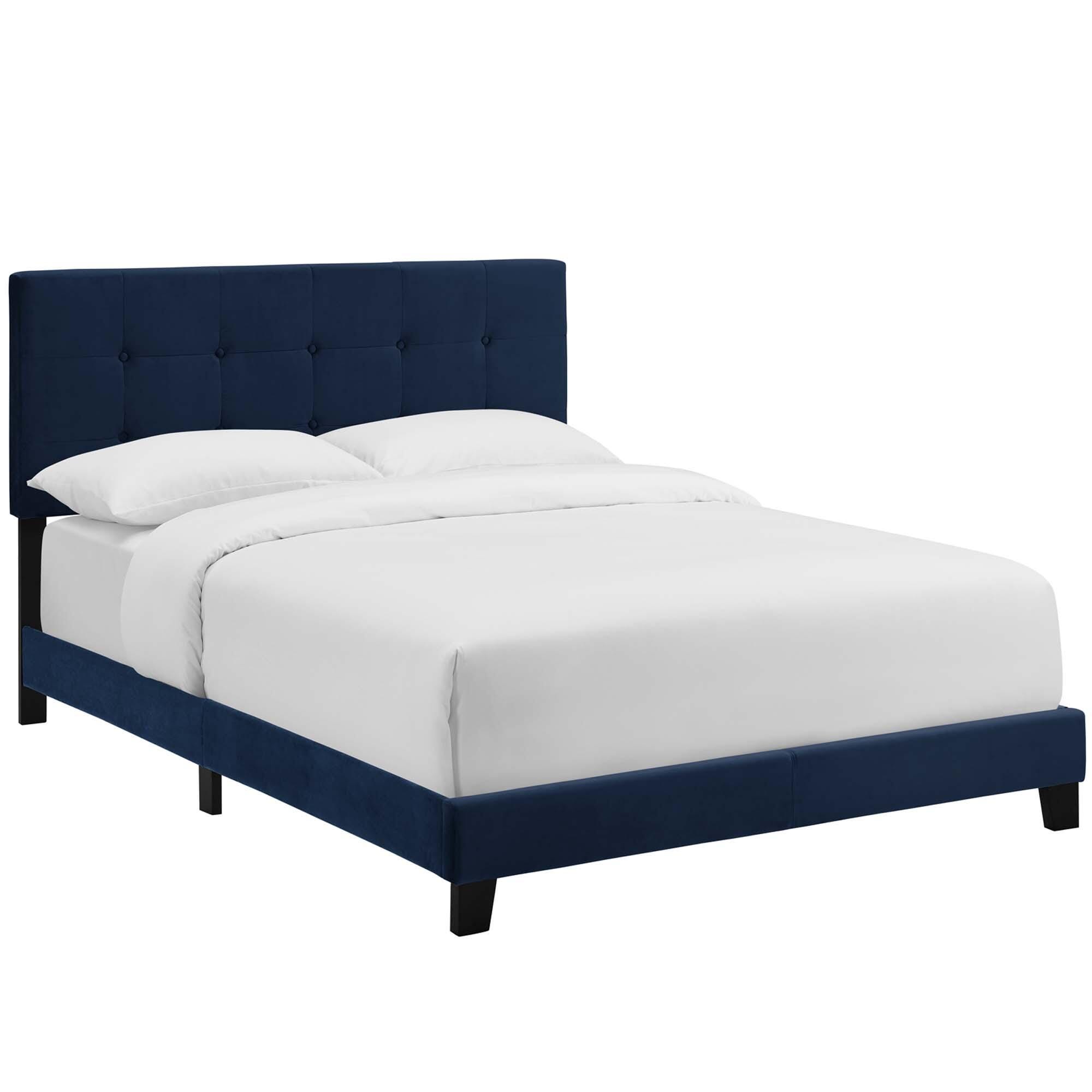Modway Amira Full Bed, Midnight Blue, large