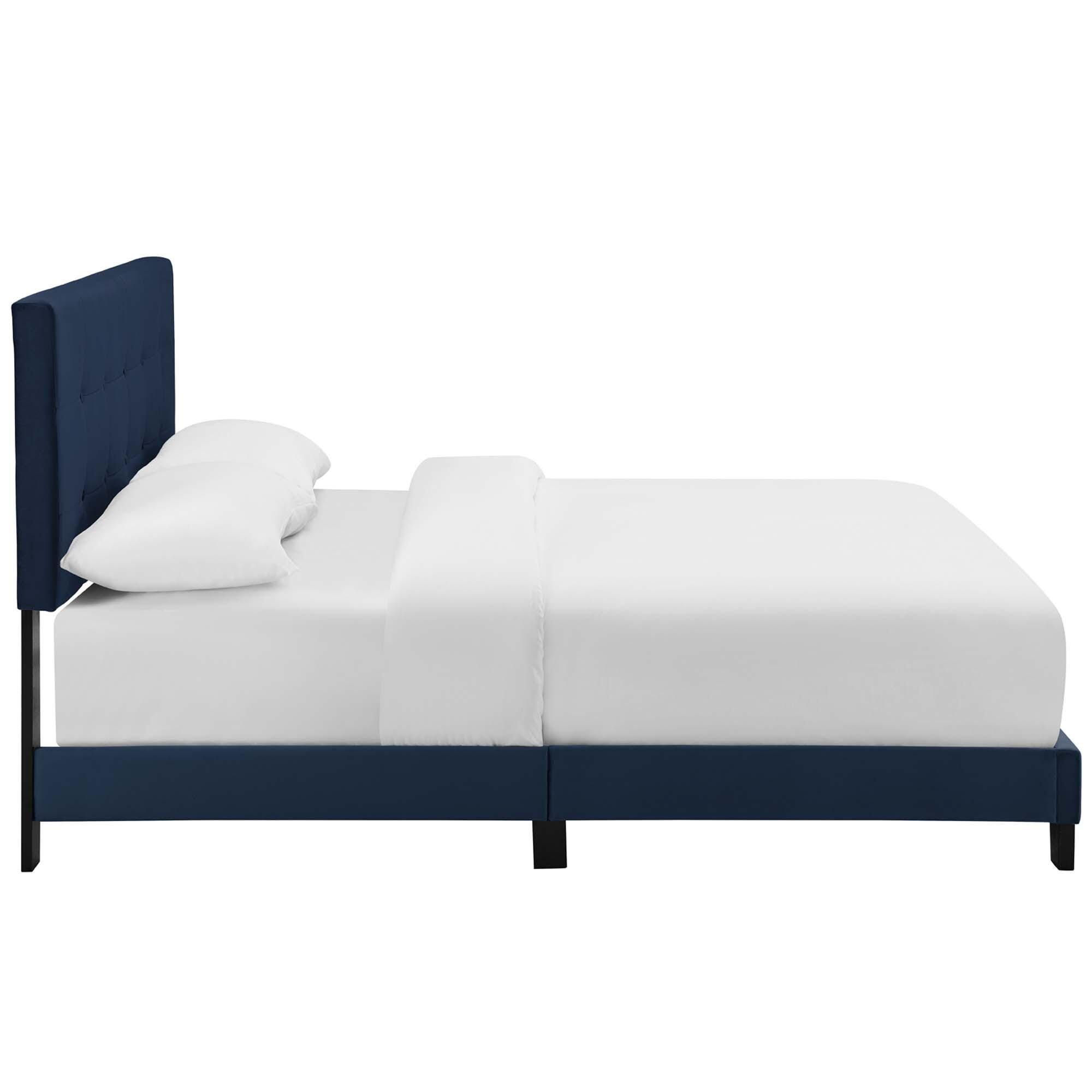 Modway Amira Full Bed, Midnight Blue, large