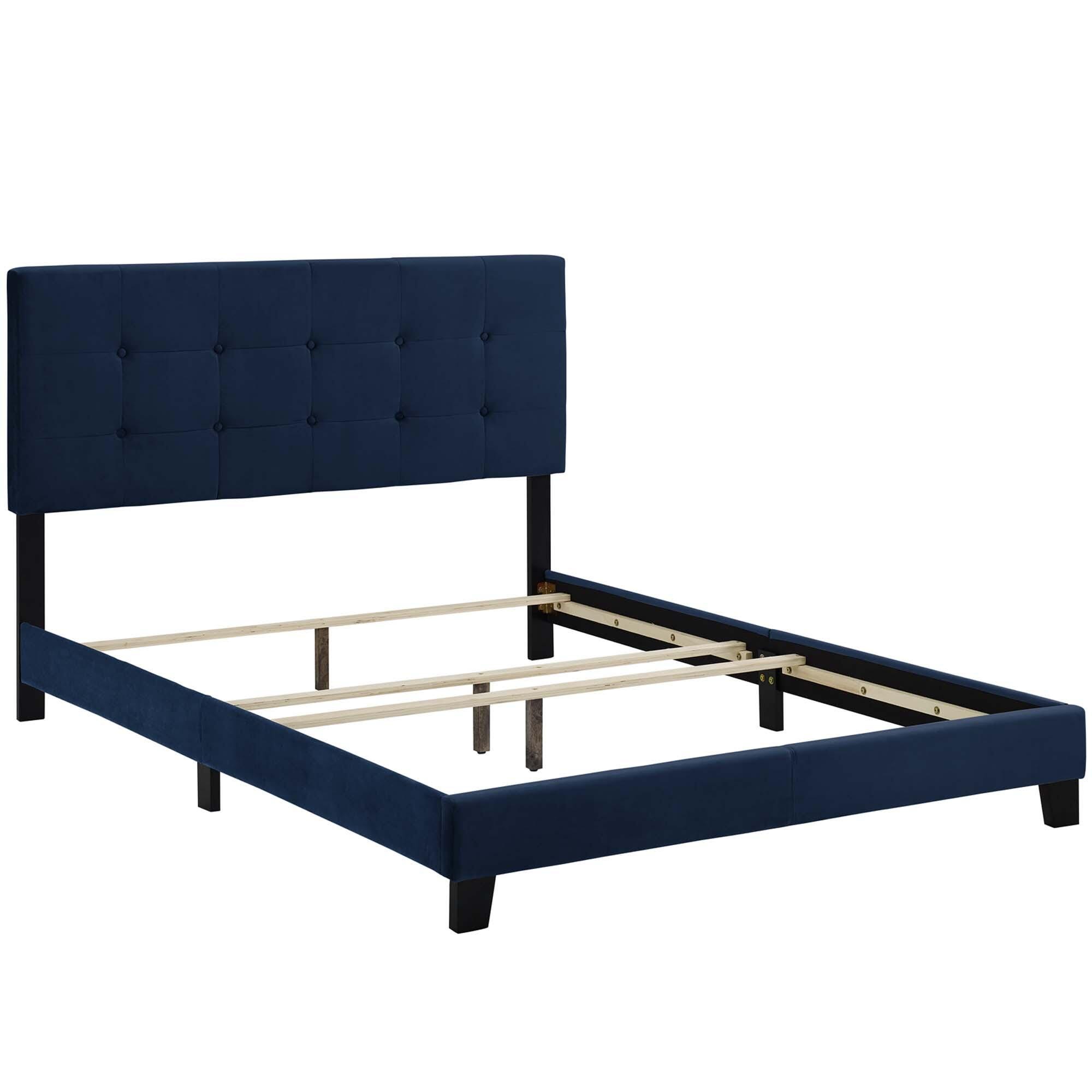 Modway Amira Full Bed, Midnight Blue, large