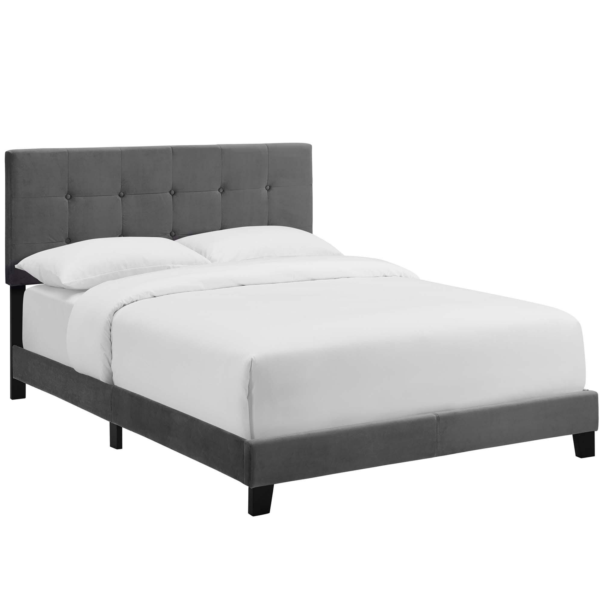 Modway Amira Full Bed, Gray, large