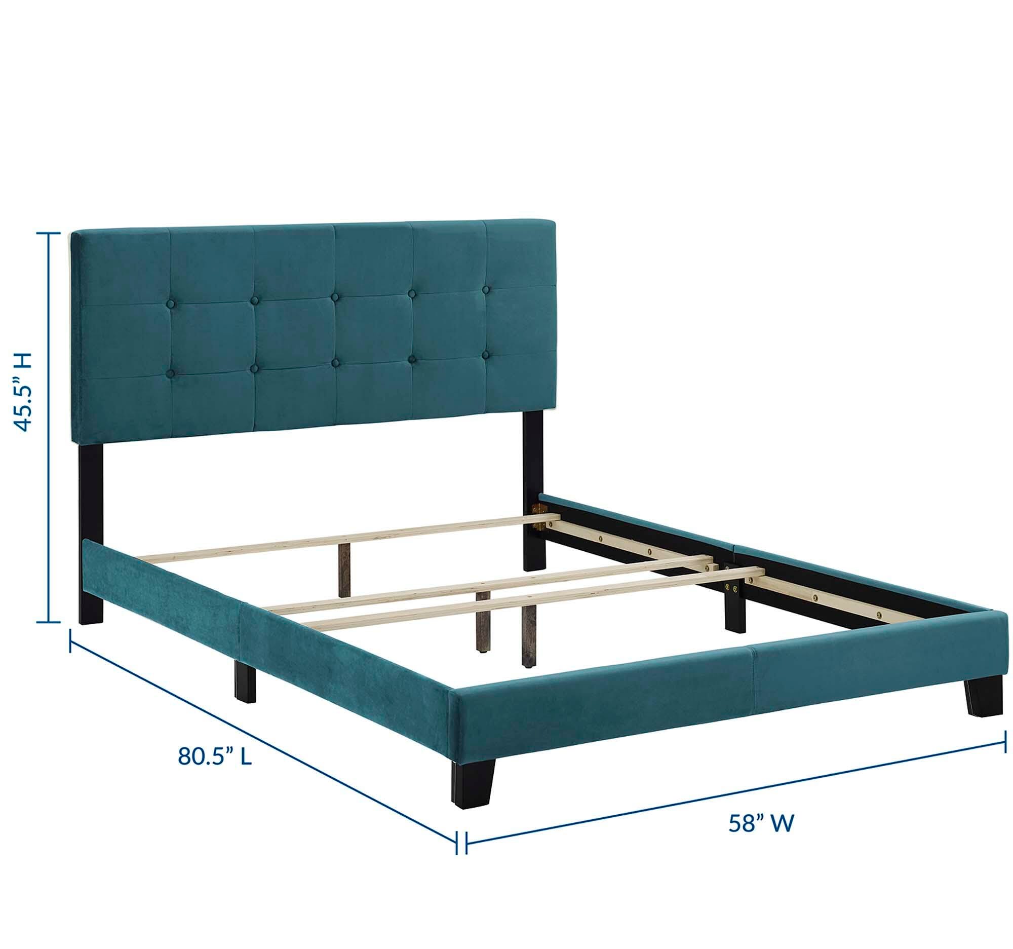 Modway Amira Bed, Sea Blue, large
