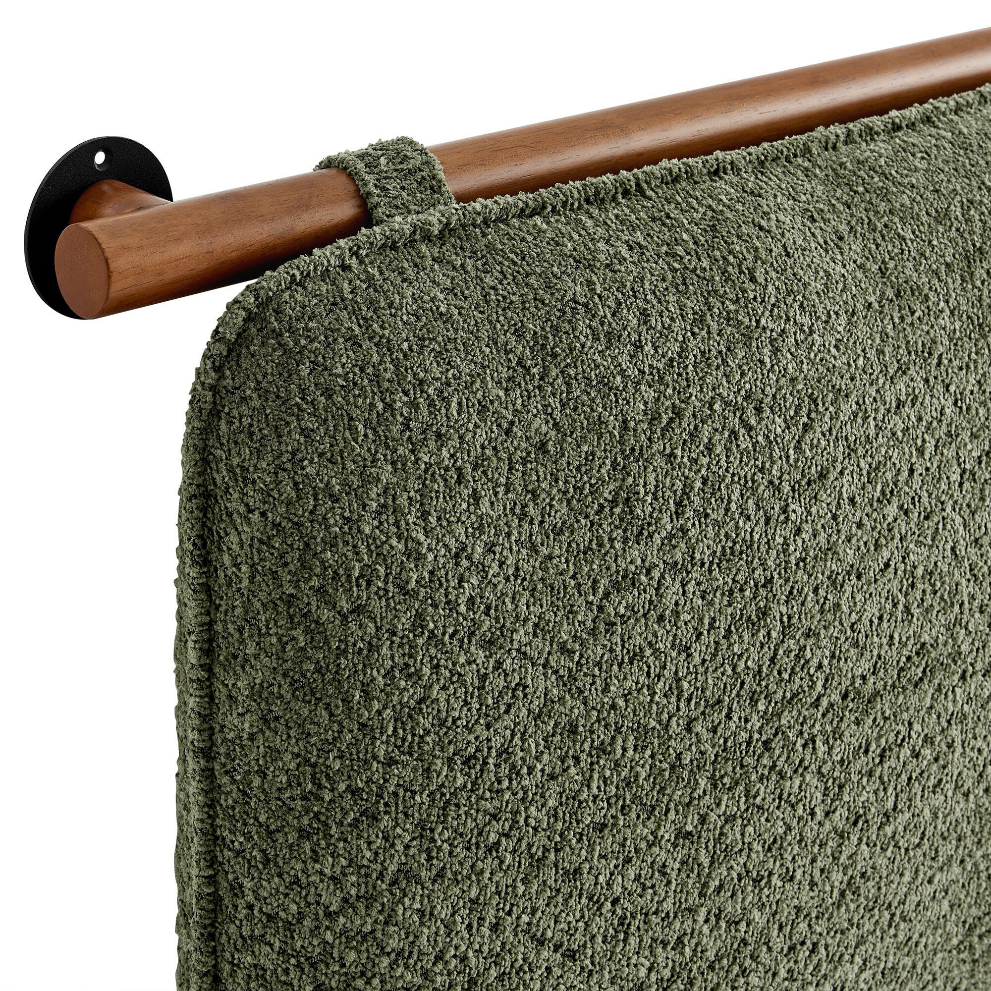 Modway Anela Full Upholstered Headboard, Sage/Walnut, large