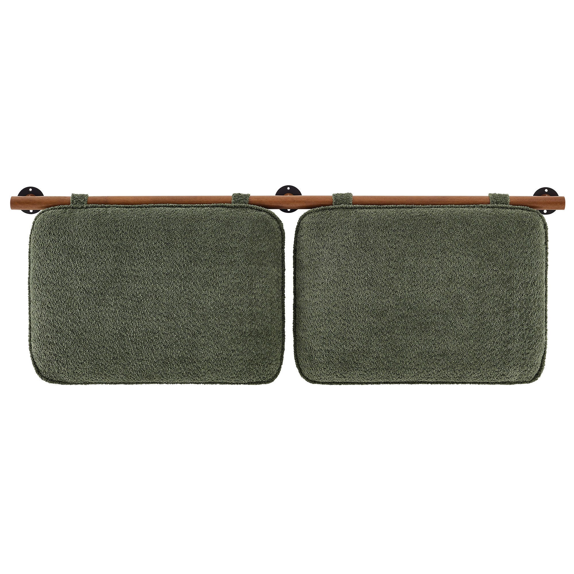 Modway Anela Queen Upholstered Headboard, Sage/Walnut, large